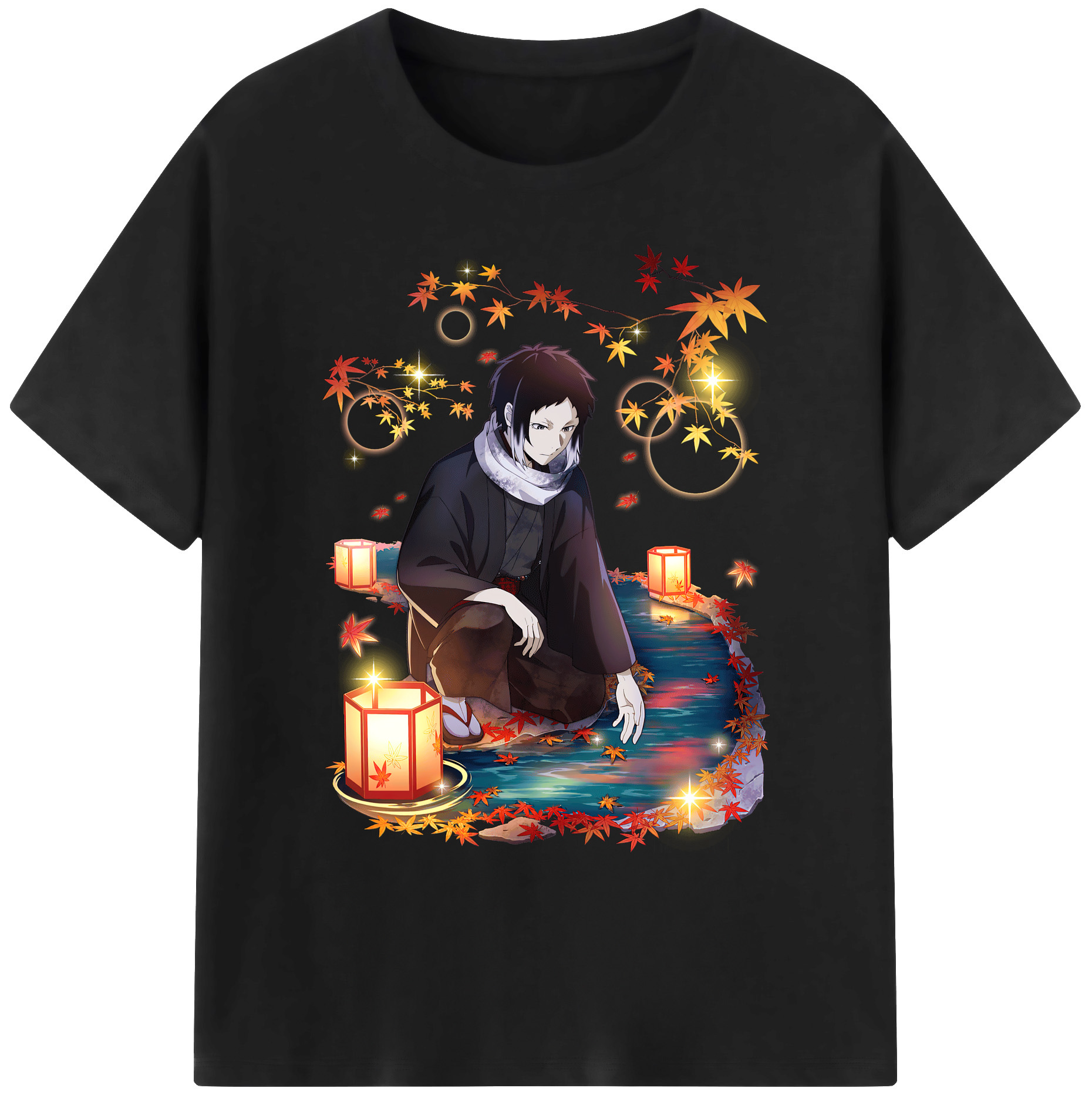 （画像用） 文豪ストレイドッグス Bungo Stray Dogs 綿100％ メンズ半袖Tシャツ｜肌触りやわらか＆通気性