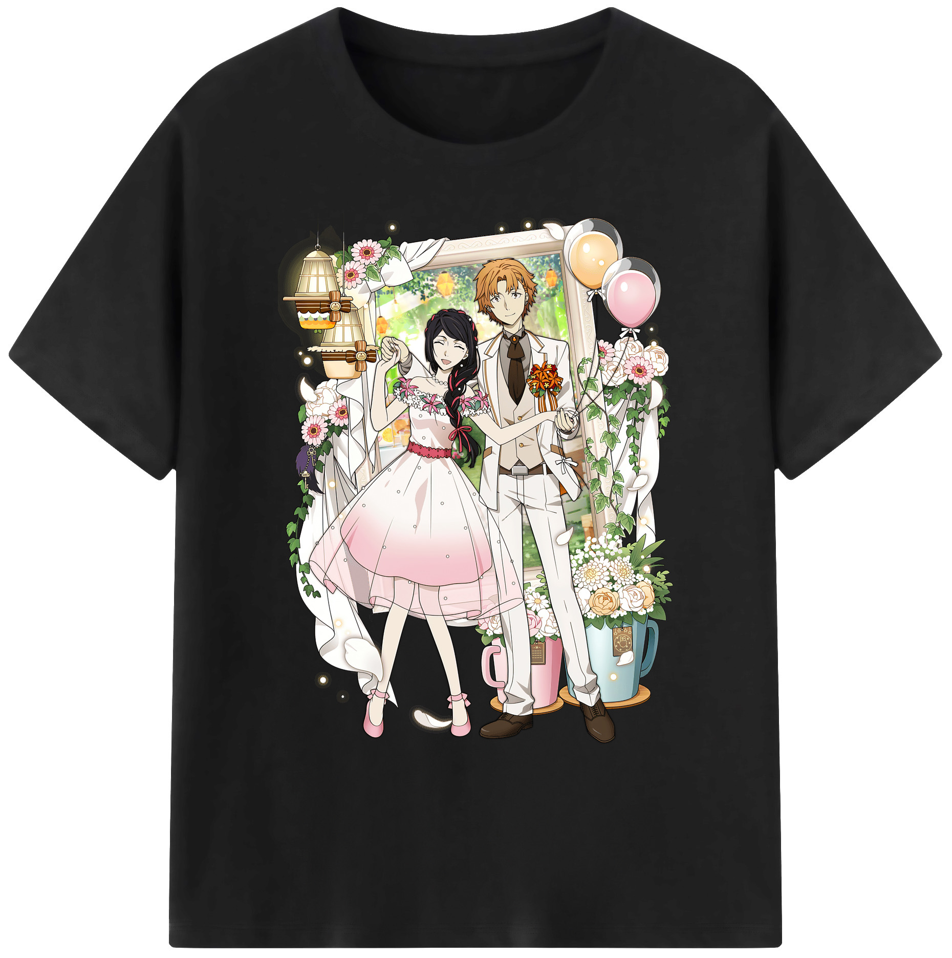 （画像用） 文豪ストレイドッグス Bungo Stray Dogs 綿100％ メンズ半袖Tシャツ｜肌触りやわらか＆通気性
