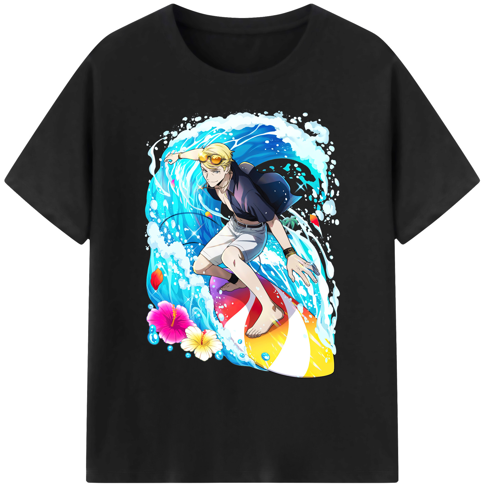 （画像用） 文豪ストレイドッグス Bungo Stray Dogs 綿100％ メンズ半袖Tシャツ｜肌触りやわらか＆通気性