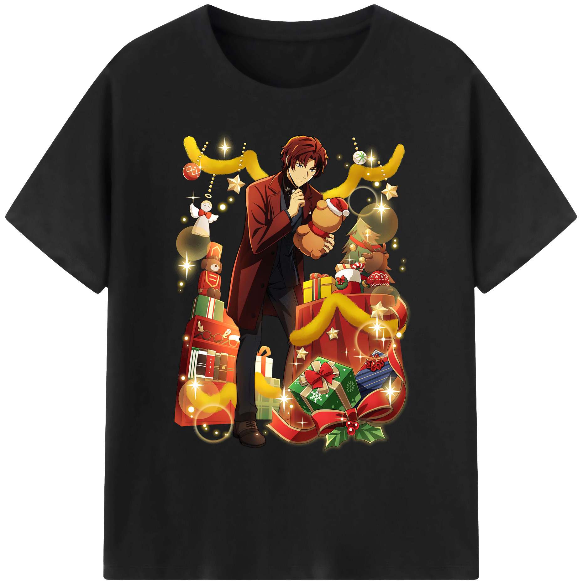 （画像用） 文豪ストレイドッグス Bungo Stray Dogs 綿100％ メンズ半袖Tシャツ｜肌触りやわらか＆通気性