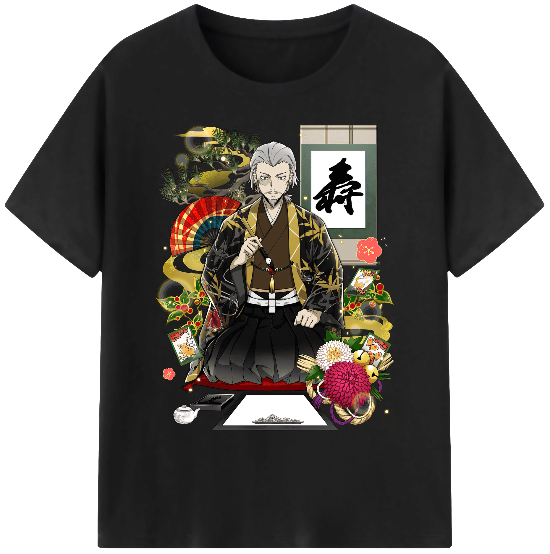 （画像用） 文豪ストレイドッグス Bungo Stray Dogs 綿100％ メンズ半袖Tシャツ｜肌触りやわらか＆通気性