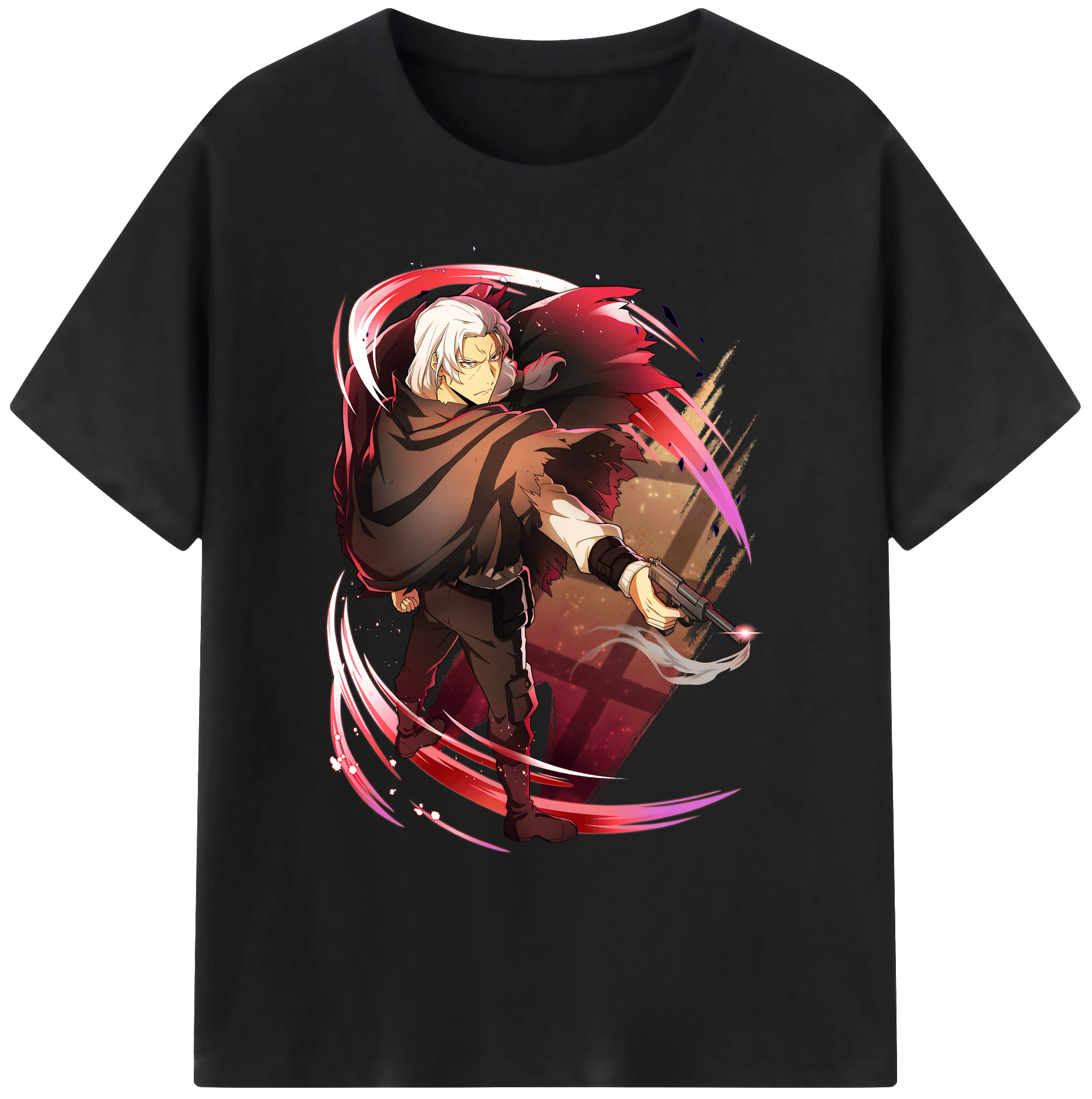 （画像用） 文豪ストレイドッグス Bungo Stray Dogs 綿100％ メンズ半袖Tシャツ｜肌触りやわらか＆通気性