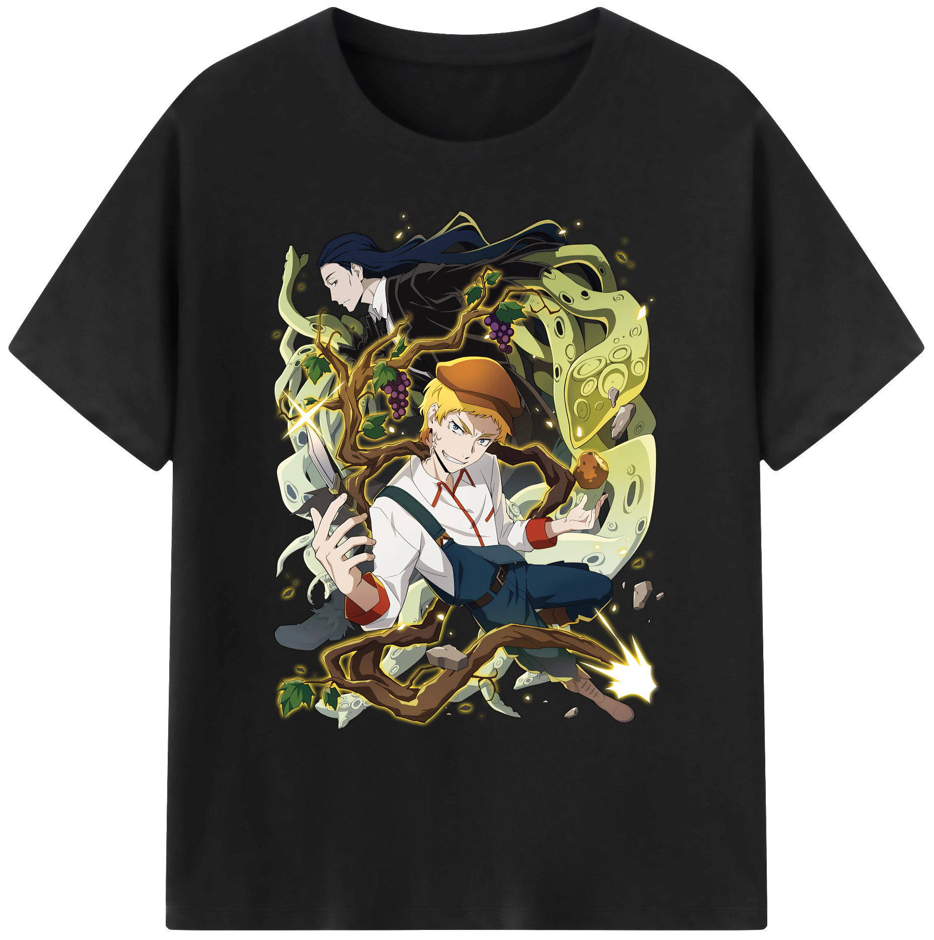 （画像用） 文豪ストレイドッグス Bungo Stray Dogs 綿100％ メンズ半袖Tシャツ｜肌触りやわらか＆通気性