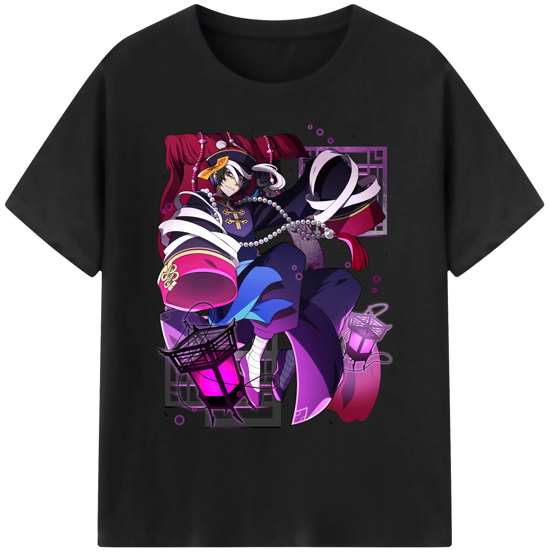 （画像用） 文豪ストレイドッグス Bungo Stray Dogs 綿100％ メンズ半袖Tシャツ｜肌触りやわらか＆通気性