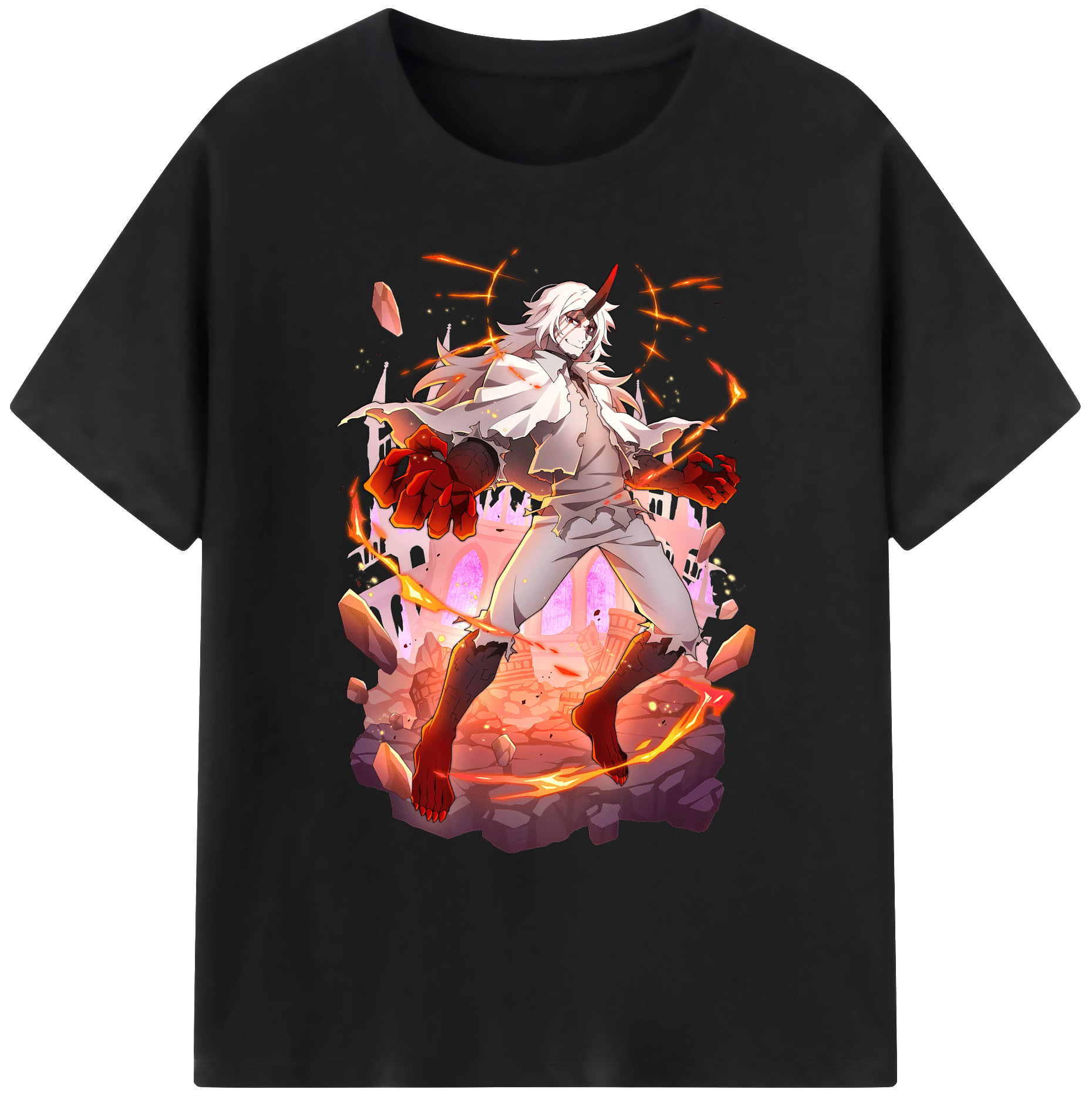 （画像用） 文豪ストレイドッグス Bungo Stray Dogs 綿100％ メンズ半袖Tシャツ｜肌触りやわらか＆通気性