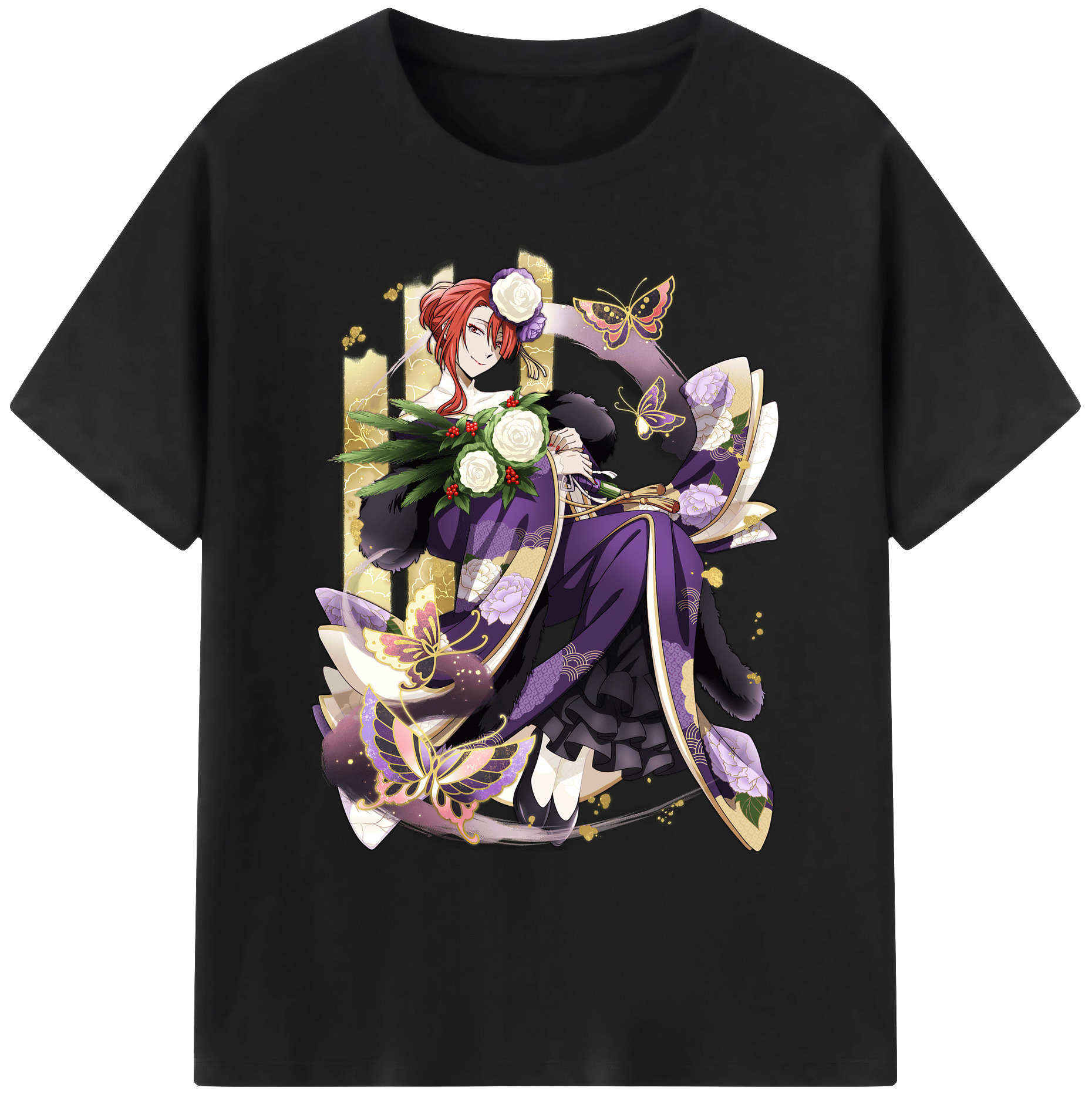 （画像用） 文豪ストレイドッグス Bungo Stray Dogs 綿100％ メンズ半袖Tシャツ｜肌触りやわらか＆通気性