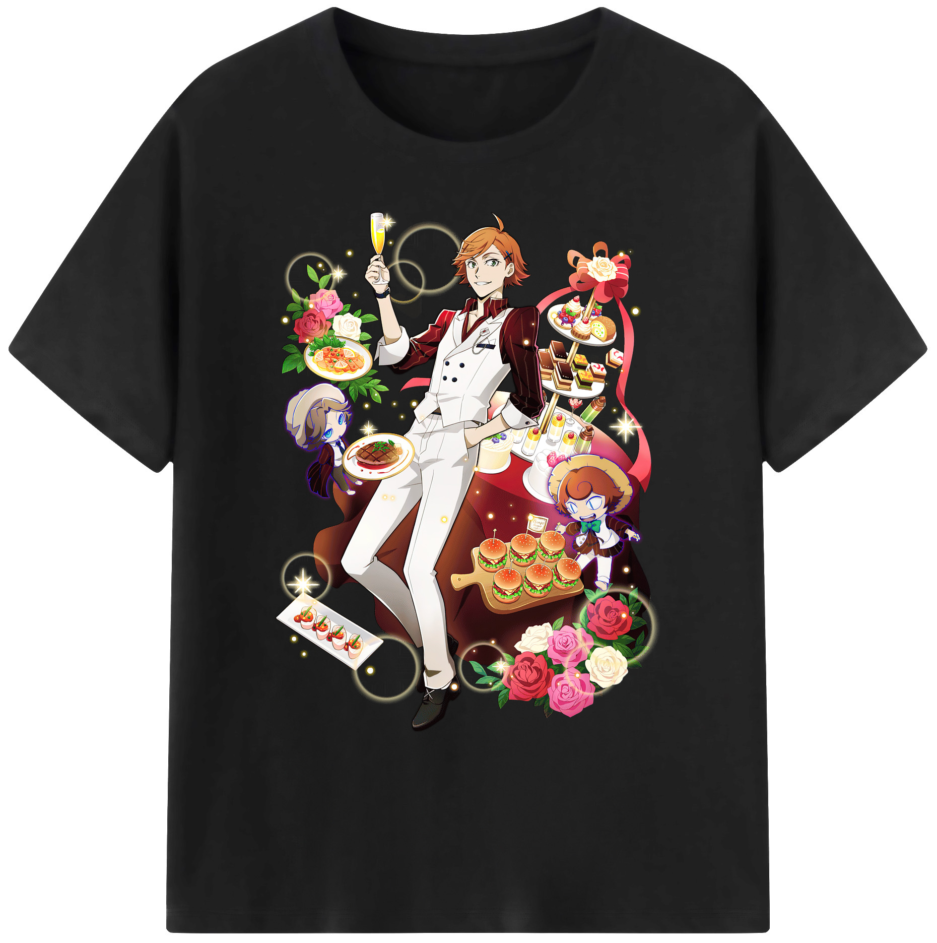 （画像用） 文豪ストレイドッグス Bungo Stray Dogs 綿100％ メンズ半袖Tシャツ｜肌触りやわらか＆通気性
