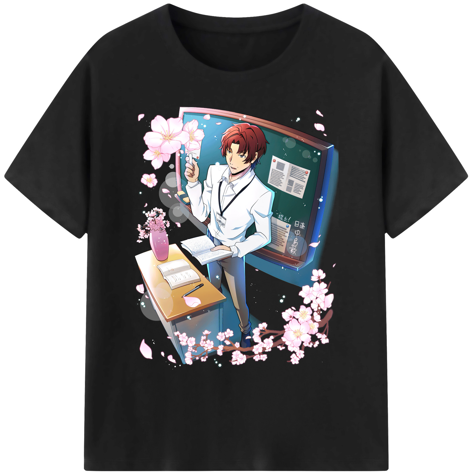 （画像用） 文豪ストレイドッグス Bungo Stray Dogs 綿100％ メンズ半袖Tシャツ｜肌触りやわらか＆通気性