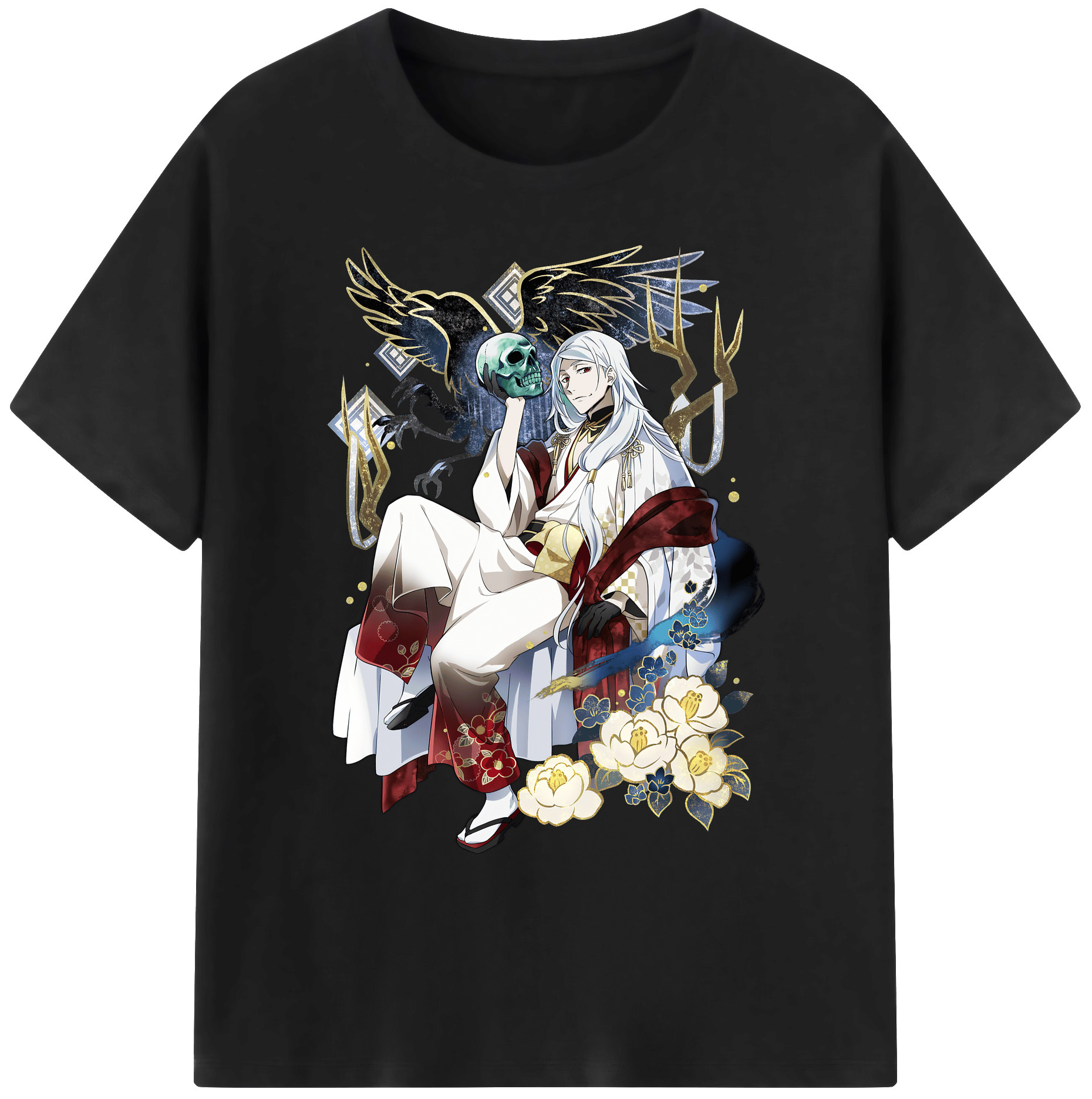 （画像用） 文豪ストレイドッグス Bungo Stray Dogs 綿100％ メンズ半袖Tシャツ｜肌触りやわらか＆通気性