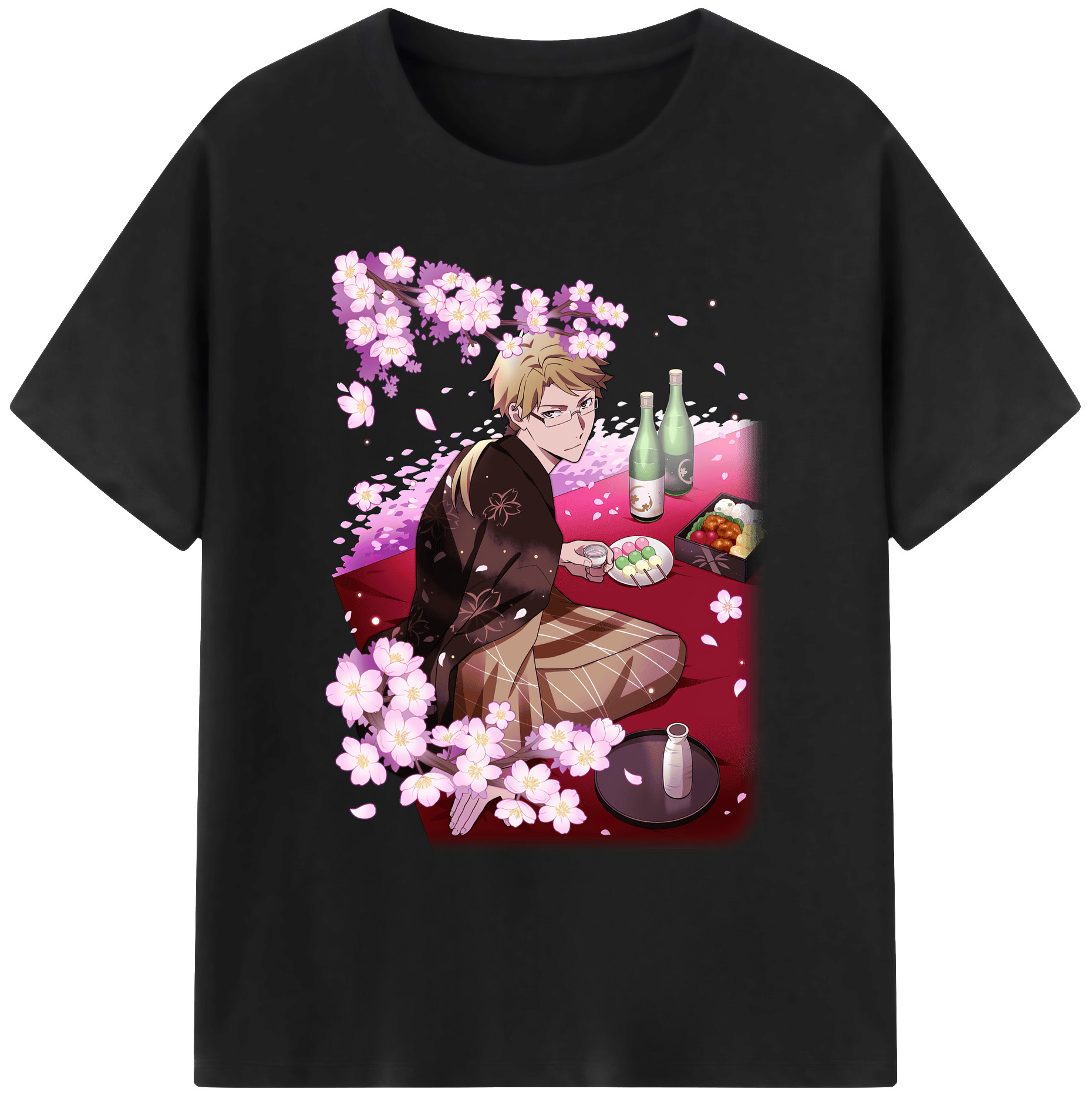 （画像用） 文豪ストレイドッグス Bungo Stray Dogs 綿100％ メンズ半袖Tシャツ｜肌触りやわらか＆通気性
