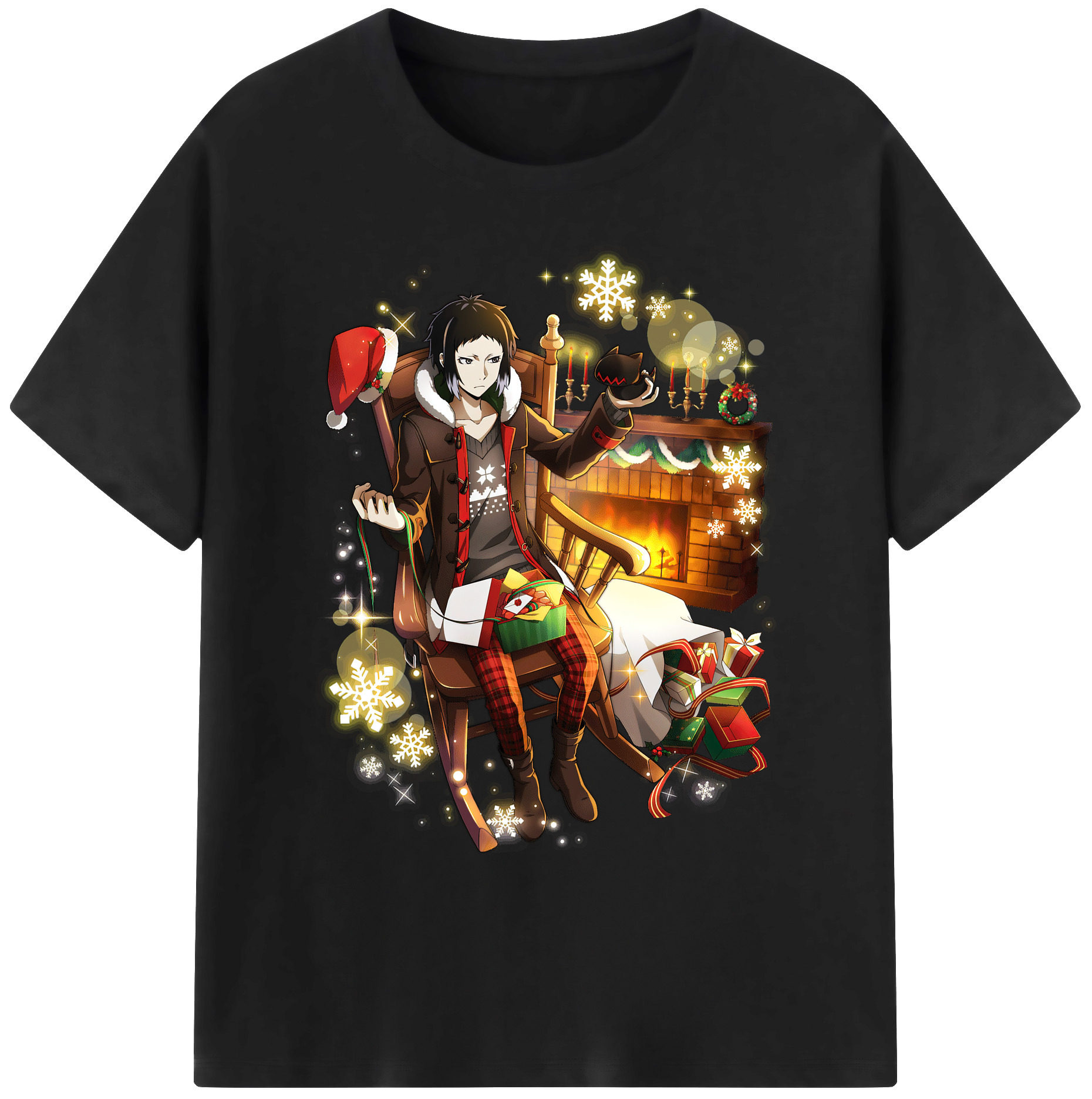 （画像用） 文豪ストレイドッグス Bungo Stray Dogs 綿100％ メンズ半袖Tシャツ｜肌触りやわらか＆通気性