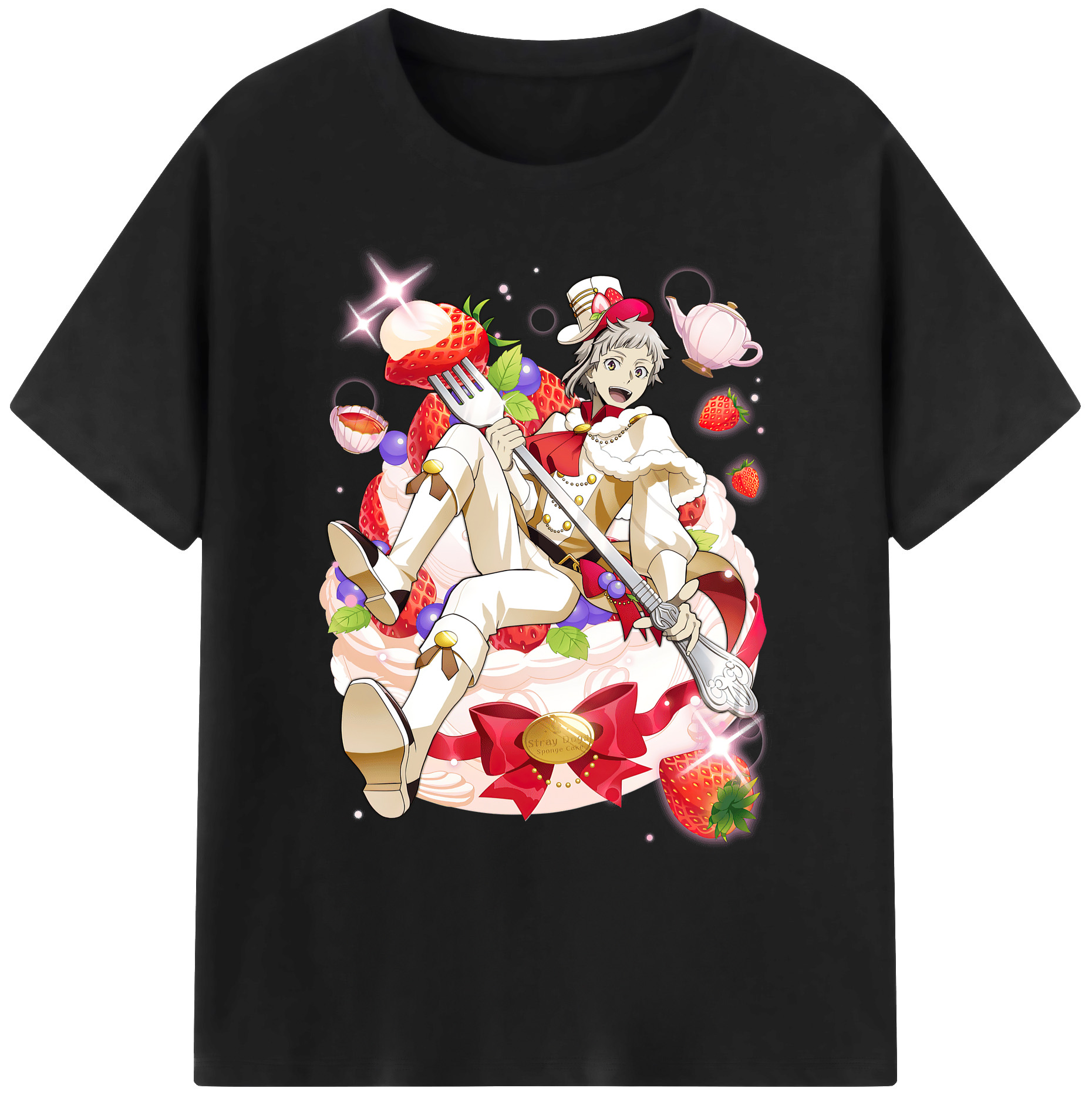 （画像用） 文豪ストレイドッグス Bungo Stray Dogs 綿100％ メンズ半袖Tシャツ｜肌触りやわらか＆通気性