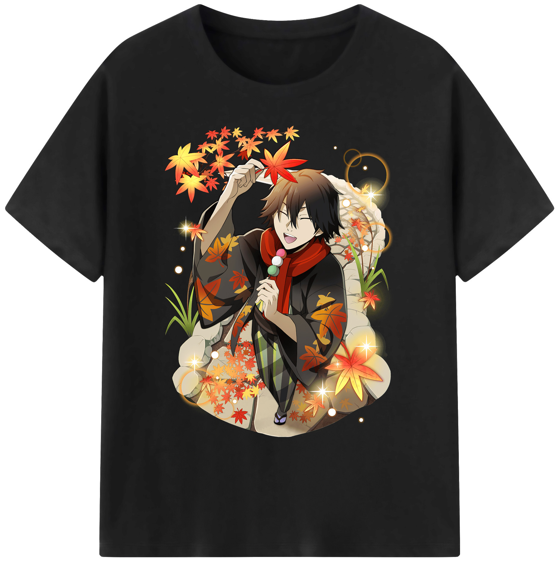 （画像用） 文豪ストレイドッグス Bungo Stray Dogs 綿100％ メンズ半袖Tシャツ｜肌触りやわらか＆通気性