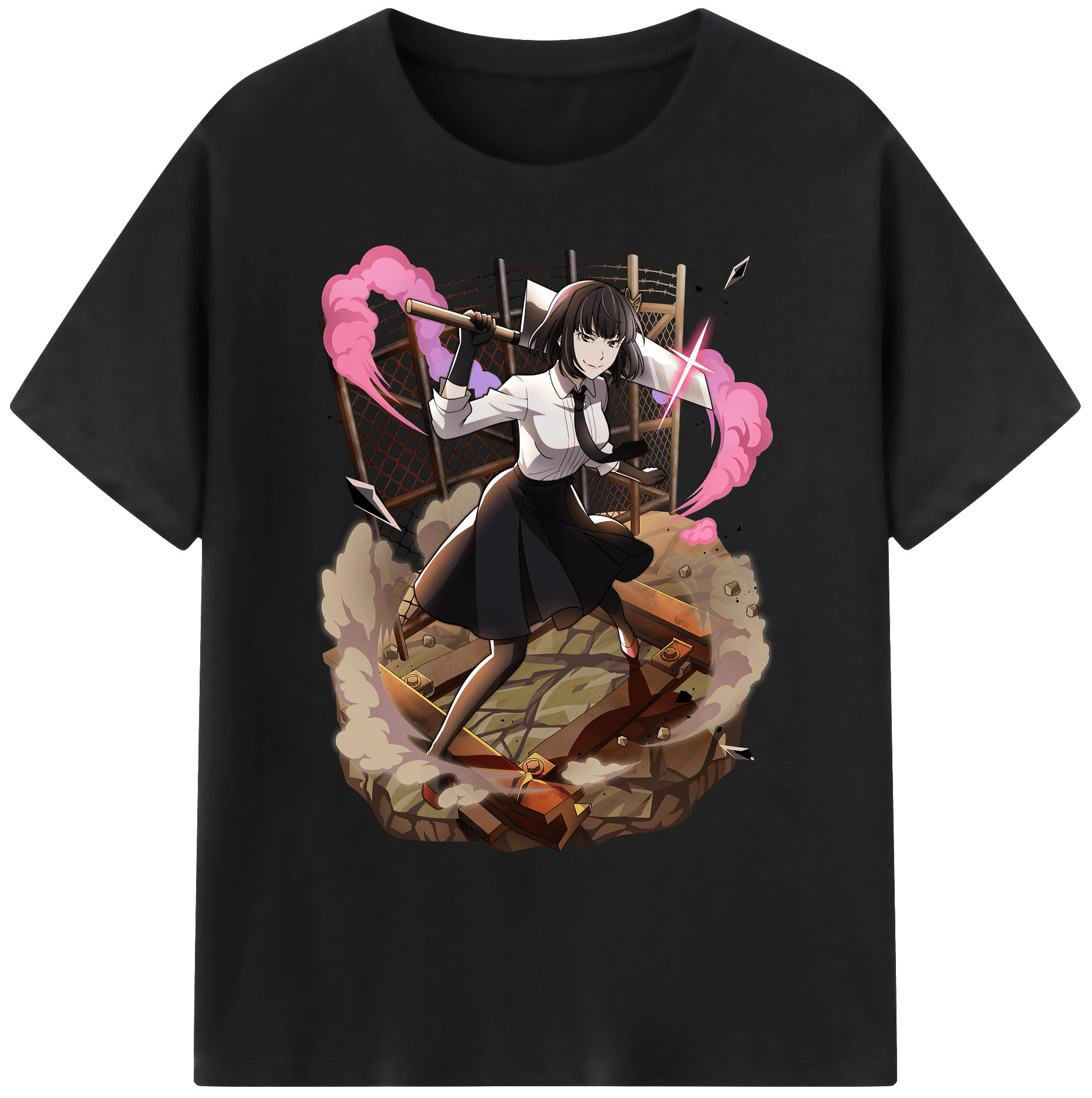 （画像用） 文豪ストレイドッグス Bungo Stray Dogs 綿100％ メンズ半袖Tシャツ｜肌触りやわらか＆通気性