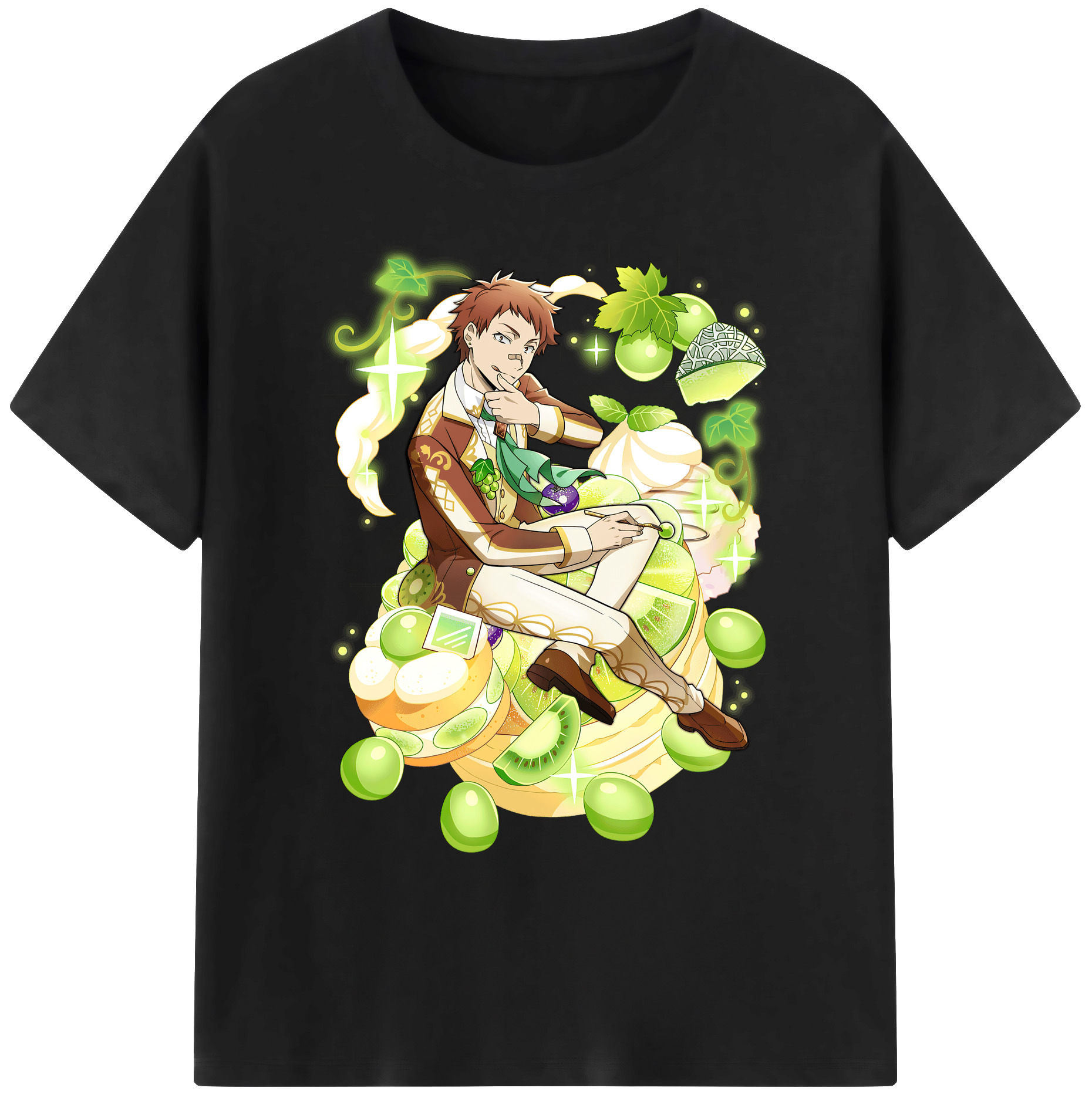 （画像用） 文豪ストレイドッグス Bungo Stray Dogs 綿100％ メンズ半袖Tシャツ｜肌触りやわらか＆通気性