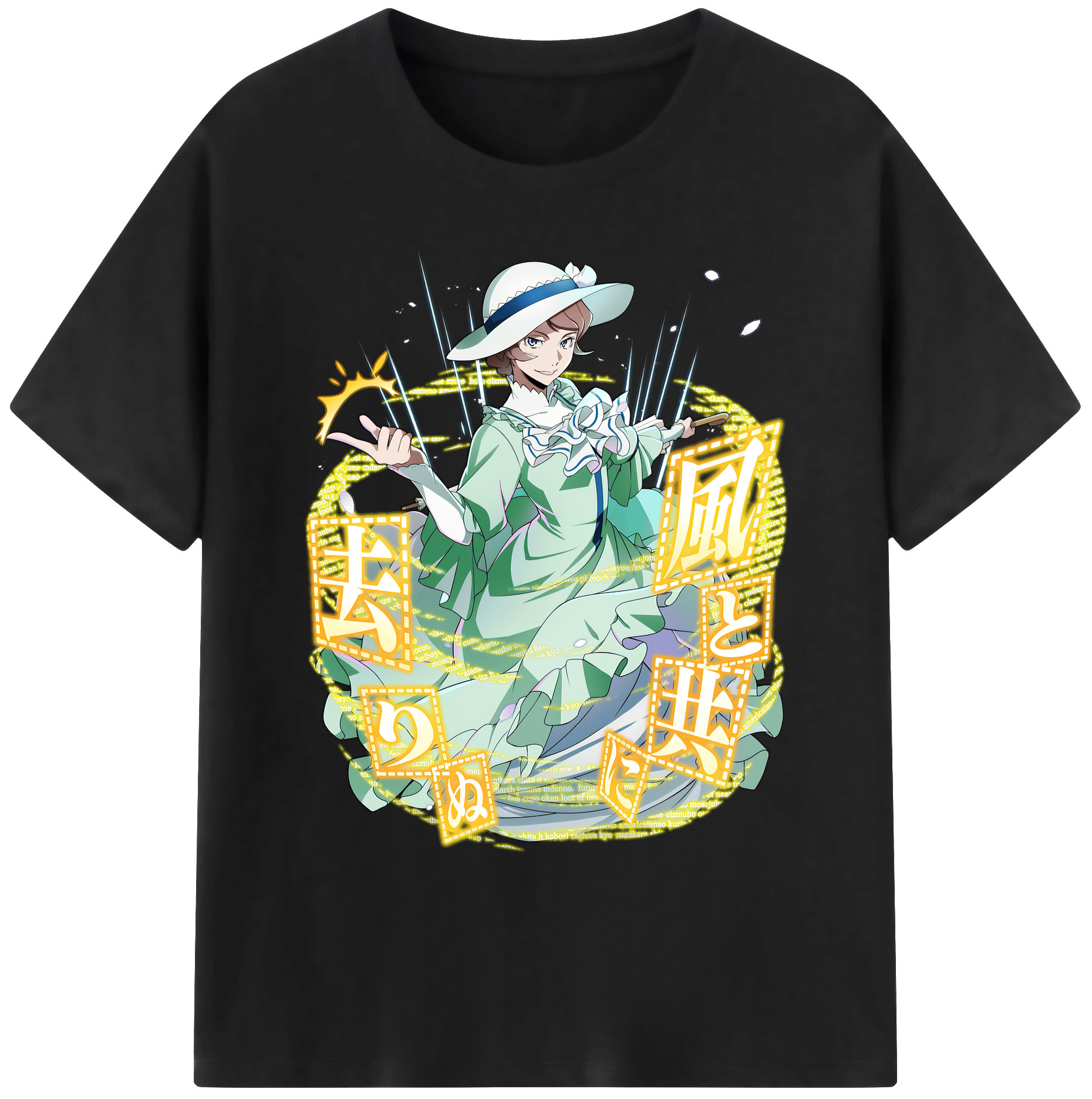 （画像用） 文豪ストレイドッグス Bungo Stray Dogs 綿100％ メンズ半袖Tシャツ｜肌触りやわらか＆通気性