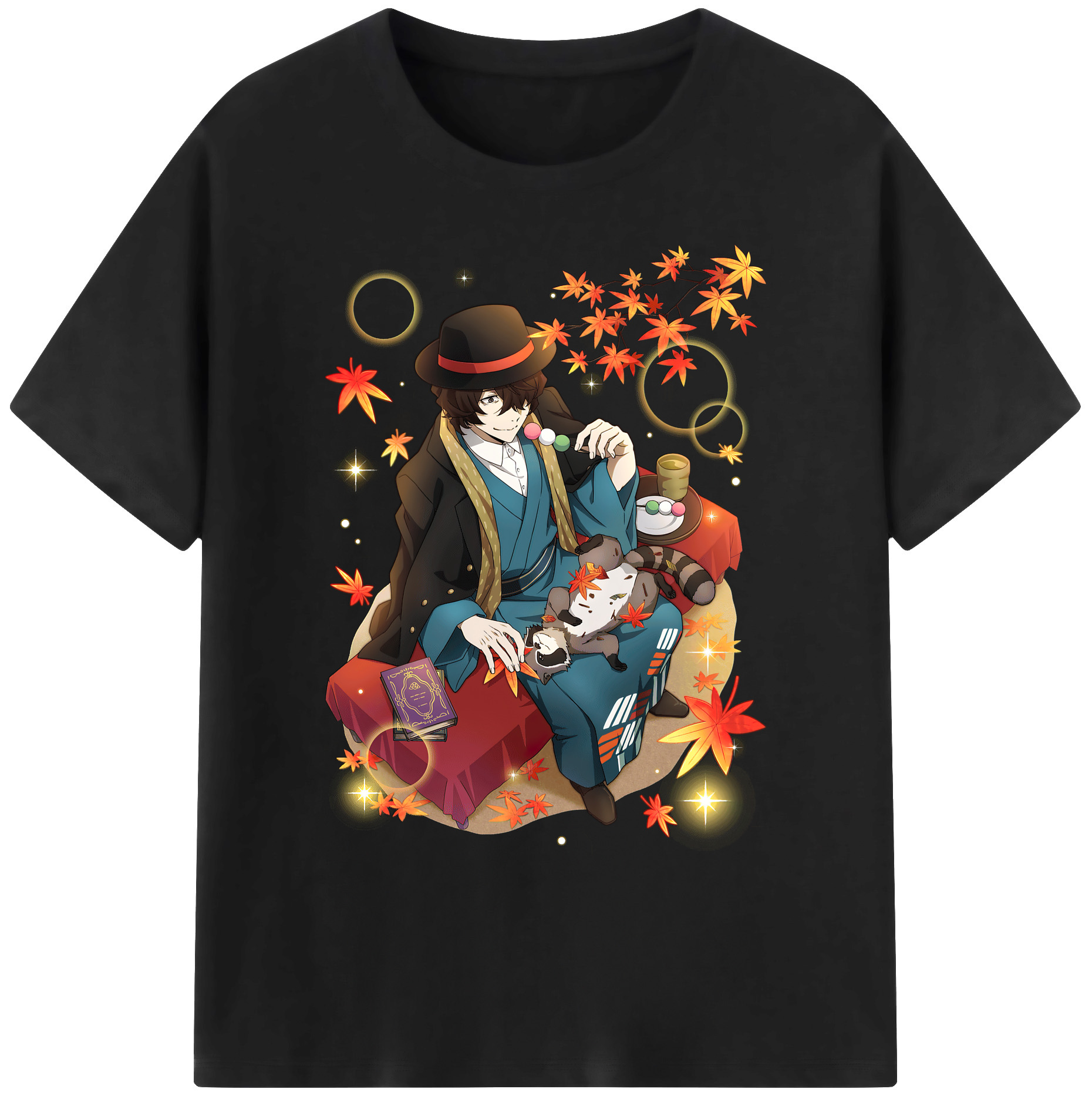 （画像用） 文豪ストレイドッグス Bungo Stray Dogs 綿100％ メンズ半袖Tシャツ｜肌触りやわらか＆通気性