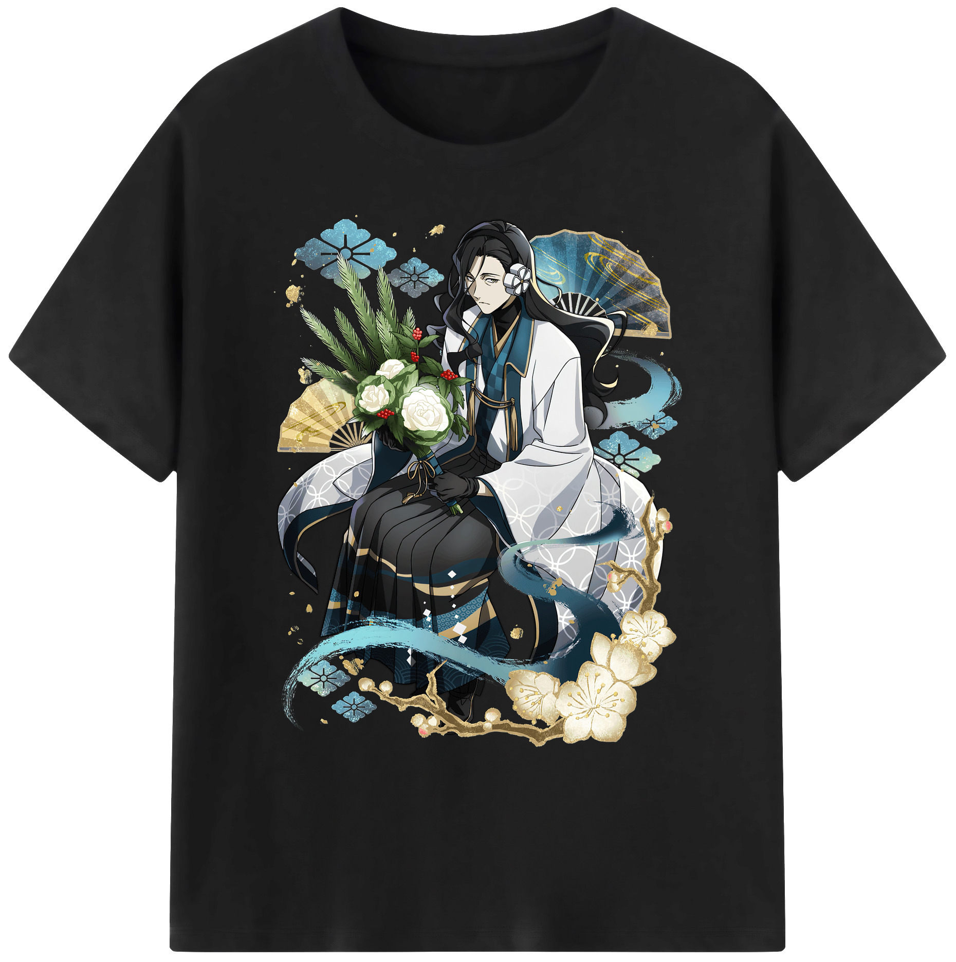 （画像用） 文豪ストレイドッグス Bungo Stray Dogs 綿100％ メンズ半袖Tシャツ｜肌触りやわらか＆通気性