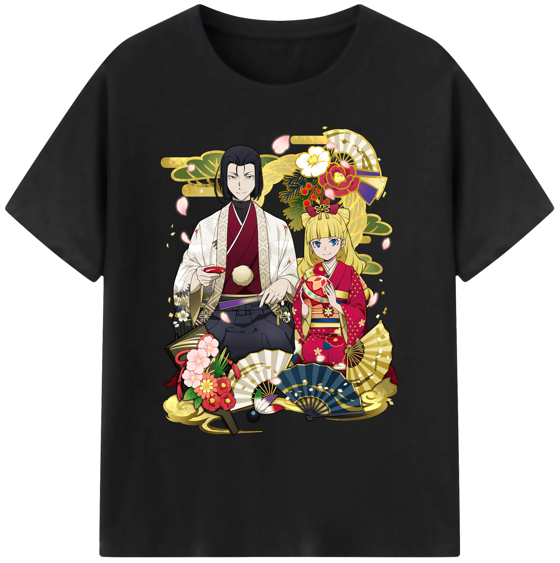 （画像用） 文豪ストレイドッグス Bungo Stray Dogs 綿100％ メンズ半袖Tシャツ｜肌触りやわらか＆通気性