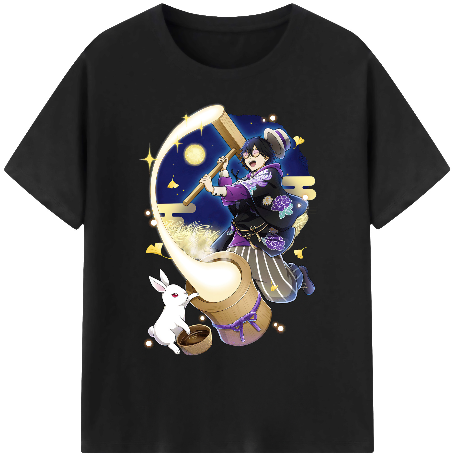 （画像用） 文豪ストレイドッグス Bungo Stray Dogs 綿100％ メンズ半袖Tシャツ｜肌触りやわらか＆通気性