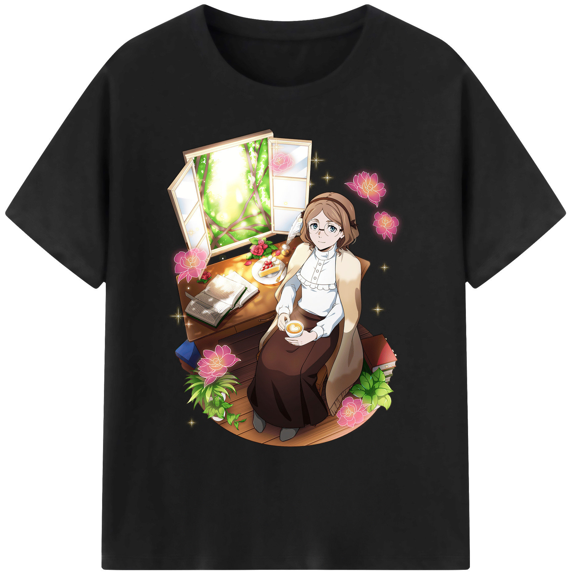 （画像用） 文豪ストレイドッグス Bungo Stray Dogs 綿100％ メンズ半袖Tシャツ｜肌触りやわらか＆通気性