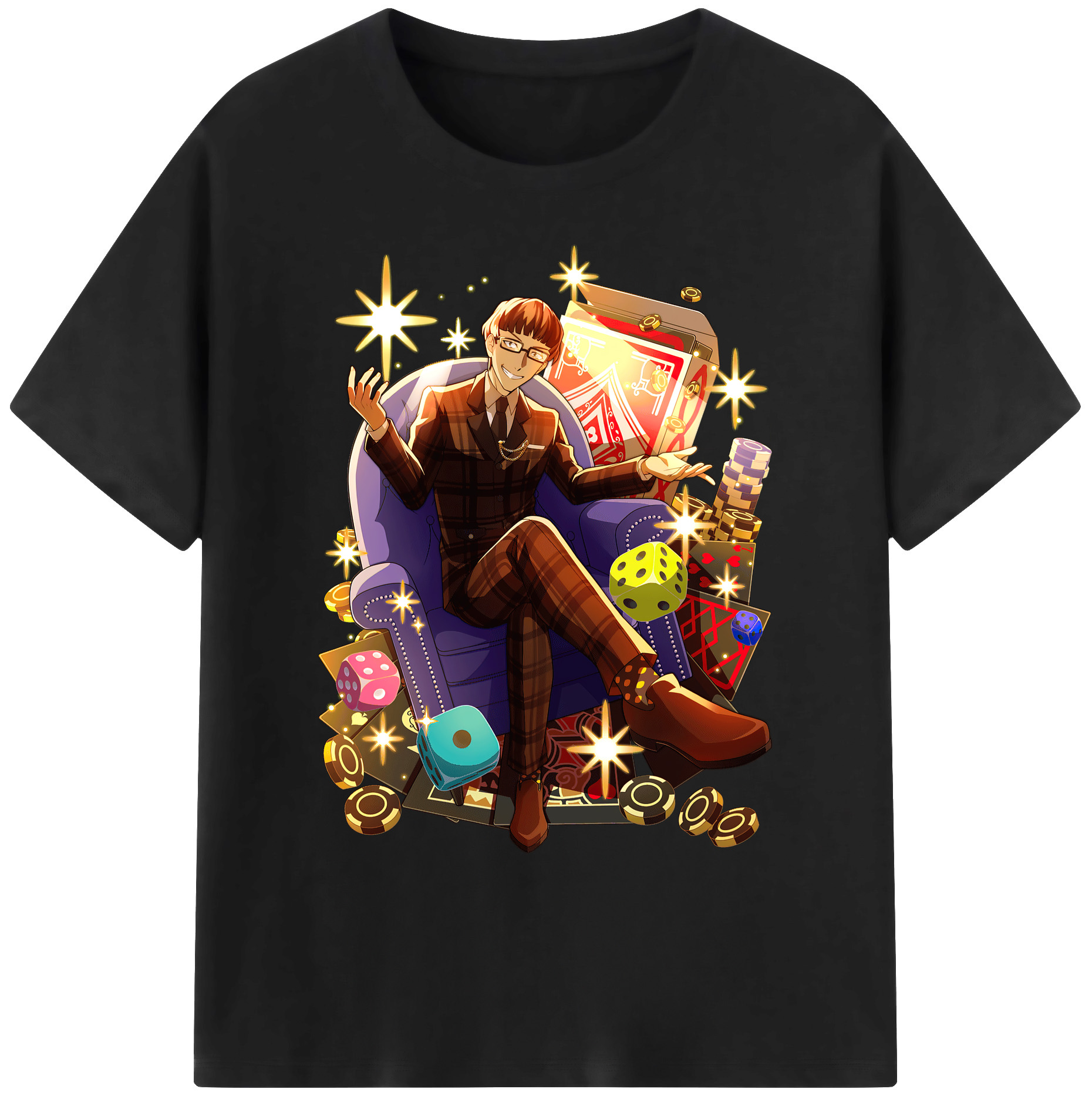 （画像用） 文豪ストレイドッグス Bungo Stray Dogs 綿100％ メンズ半袖Tシャツ｜肌触りやわらか＆通気性