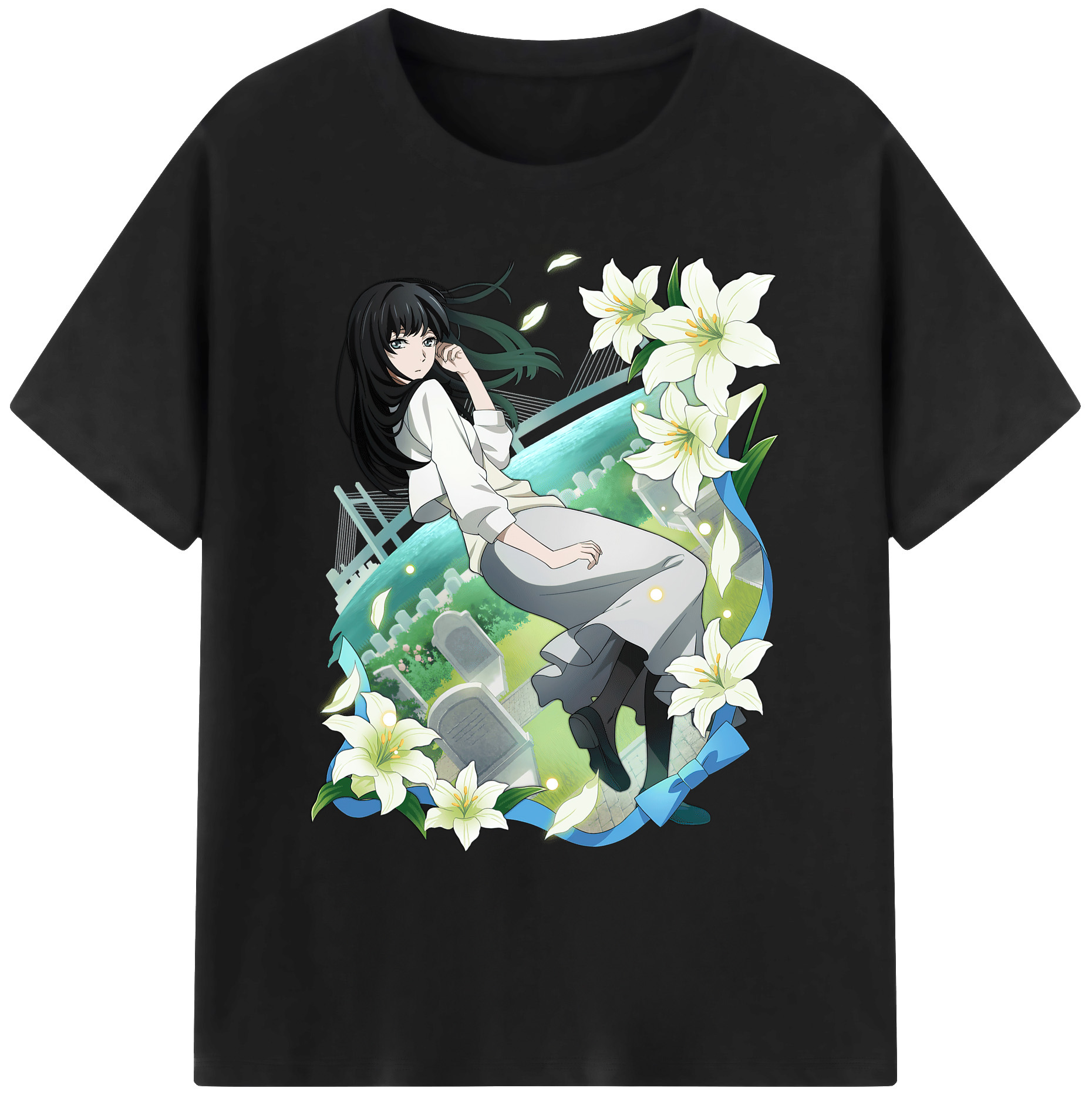 （画像用） 文豪ストレイドッグス Bungo Stray Dogs 綿100％ メンズ半袖Tシャツ｜肌触りやわらか＆通気性