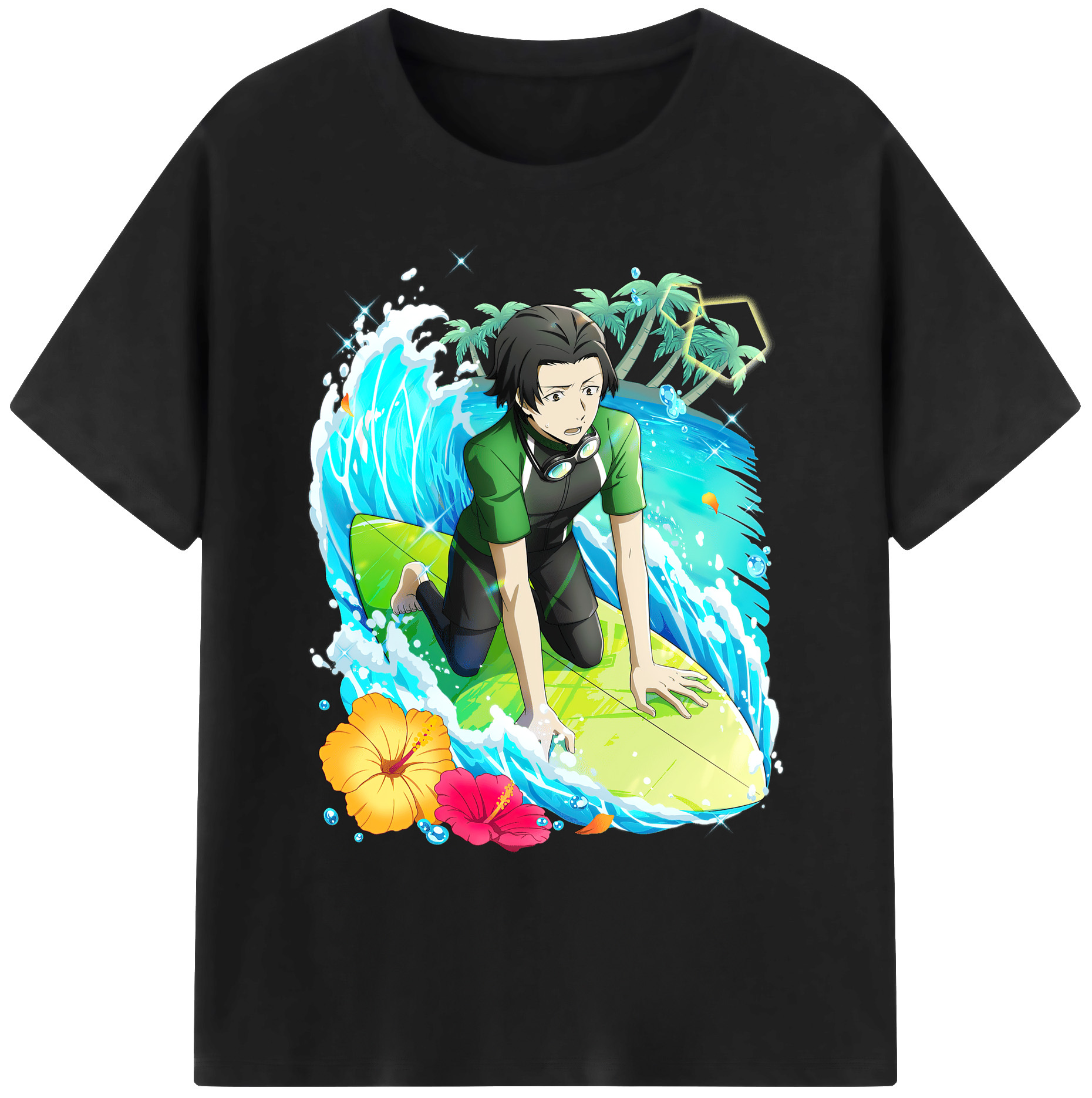 （画像用） 文豪ストレイドッグス Bungo Stray Dogs 綿100％ メンズ半袖Tシャツ｜肌触りやわらか＆通気性