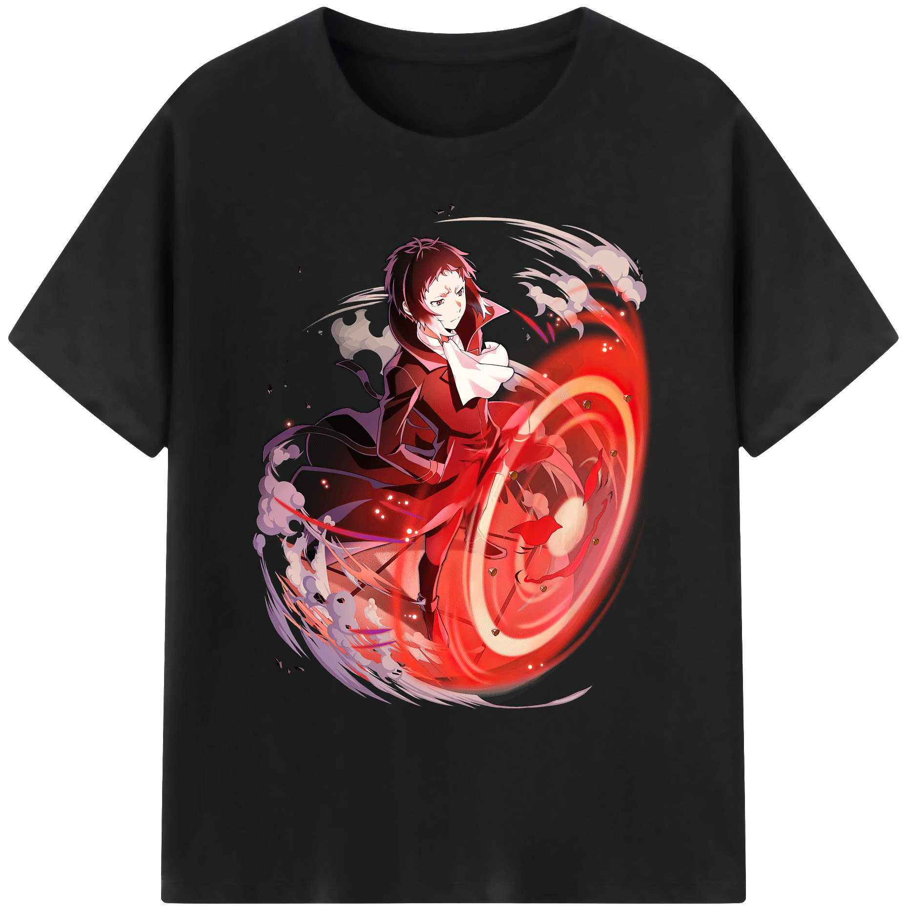 （画像用） 文豪ストレイドッグス Bungo Stray Dogs 綿100％ メンズ半袖Tシャツ｜肌触りやわらか＆通気性