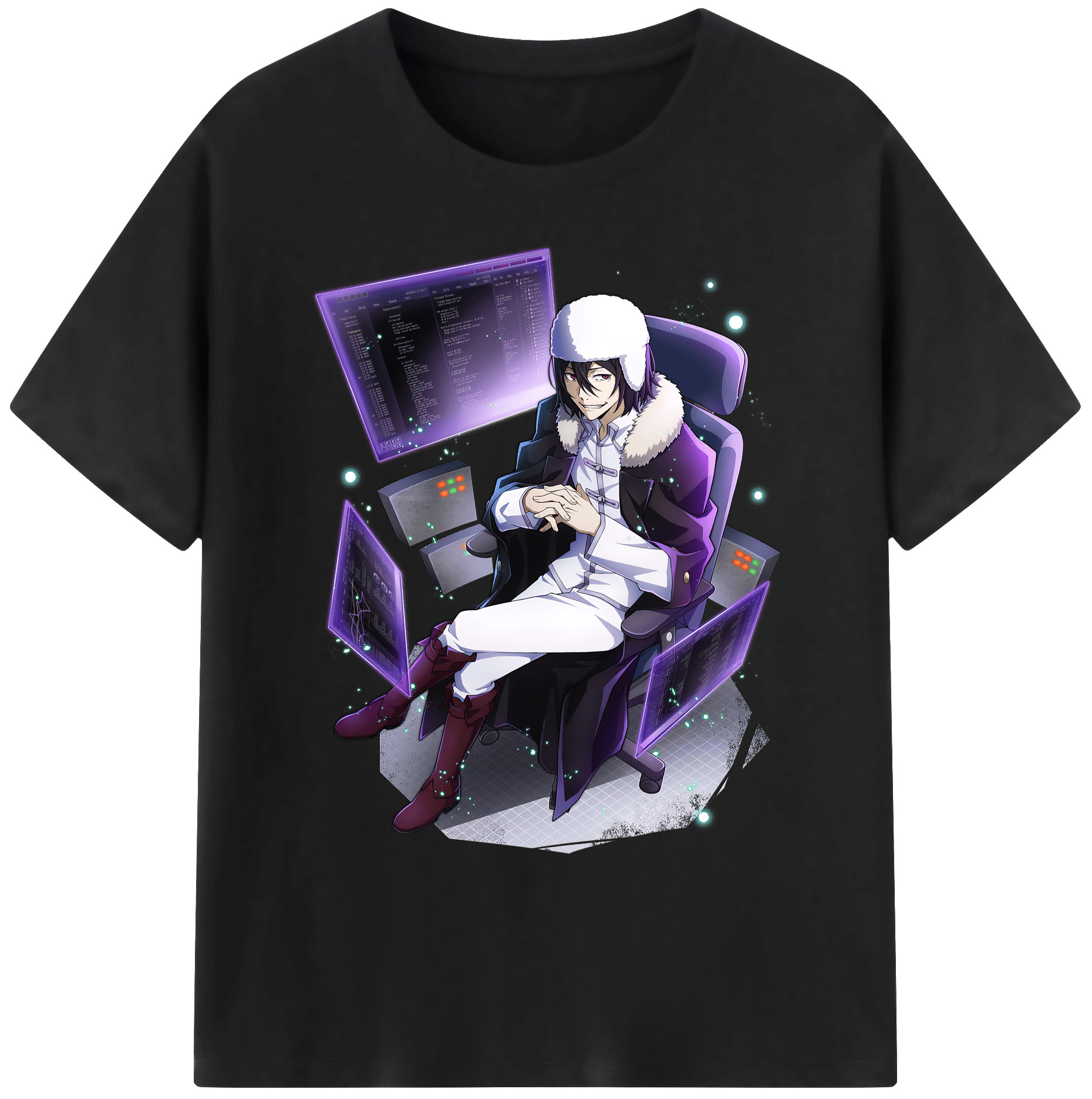 （画像用） 文豪ストレイドッグス Bungo Stray Dogs 綿100％ メンズ半袖Tシャツ｜肌触りやわらか＆通気性