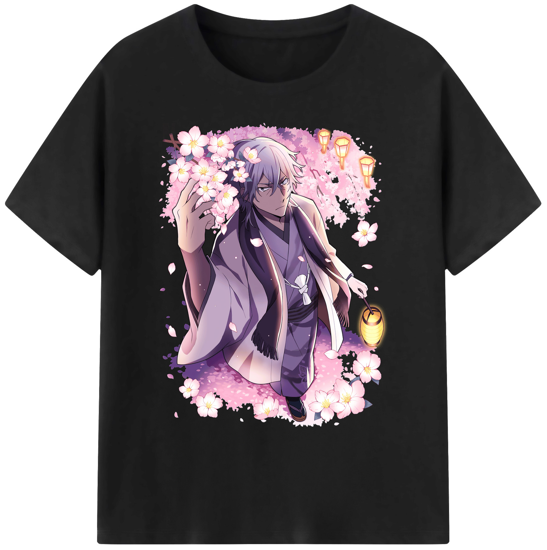（画像用） 文豪ストレイドッグス Bungo Stray Dogs 綿100％ メンズ半袖Tシャツ｜肌触りやわらか＆通気性