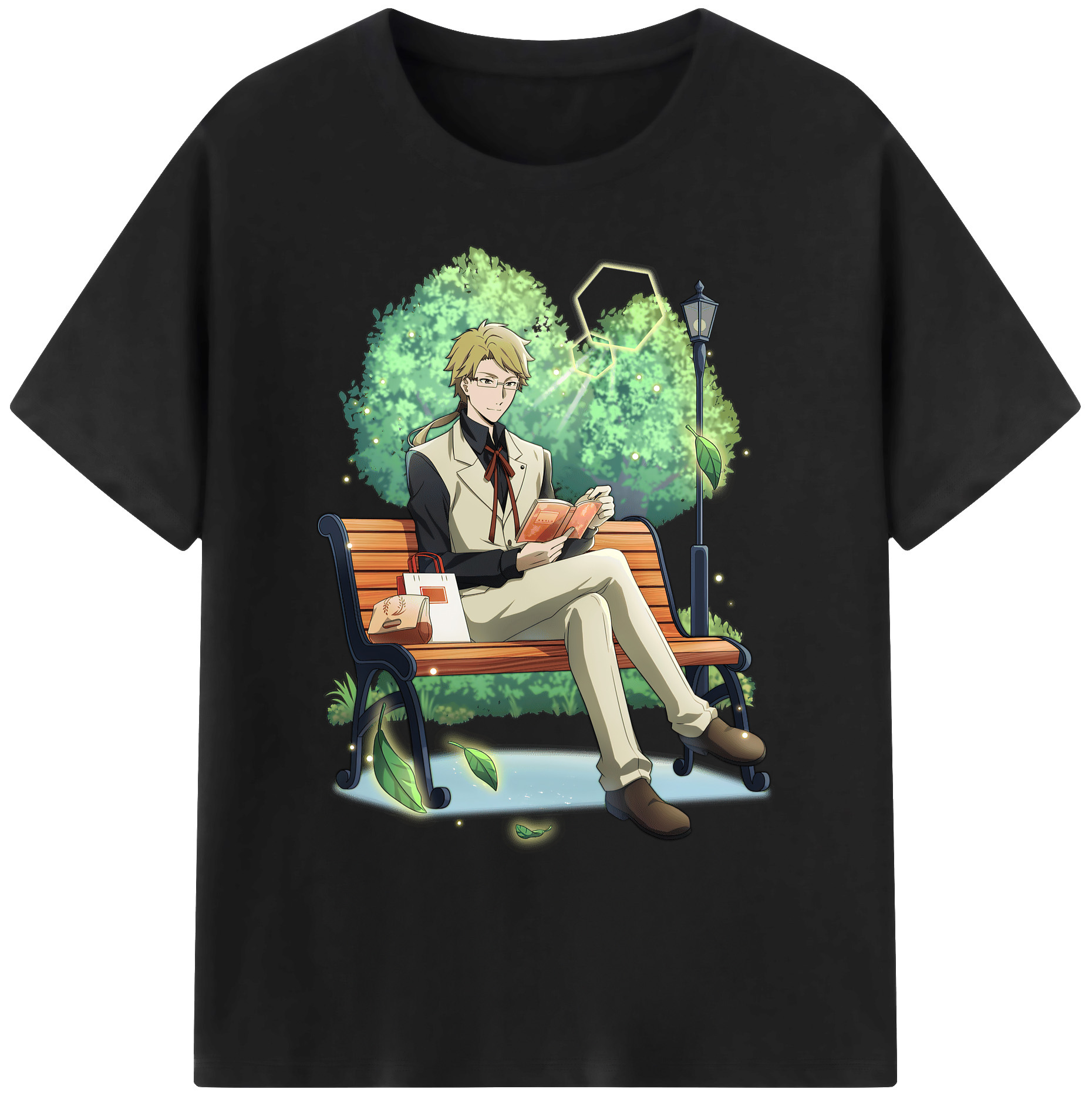 （画像用） 文豪ストレイドッグス Bungo Stray Dogs 綿100％ メンズ半袖Tシャツ｜肌触りやわらか＆通気性