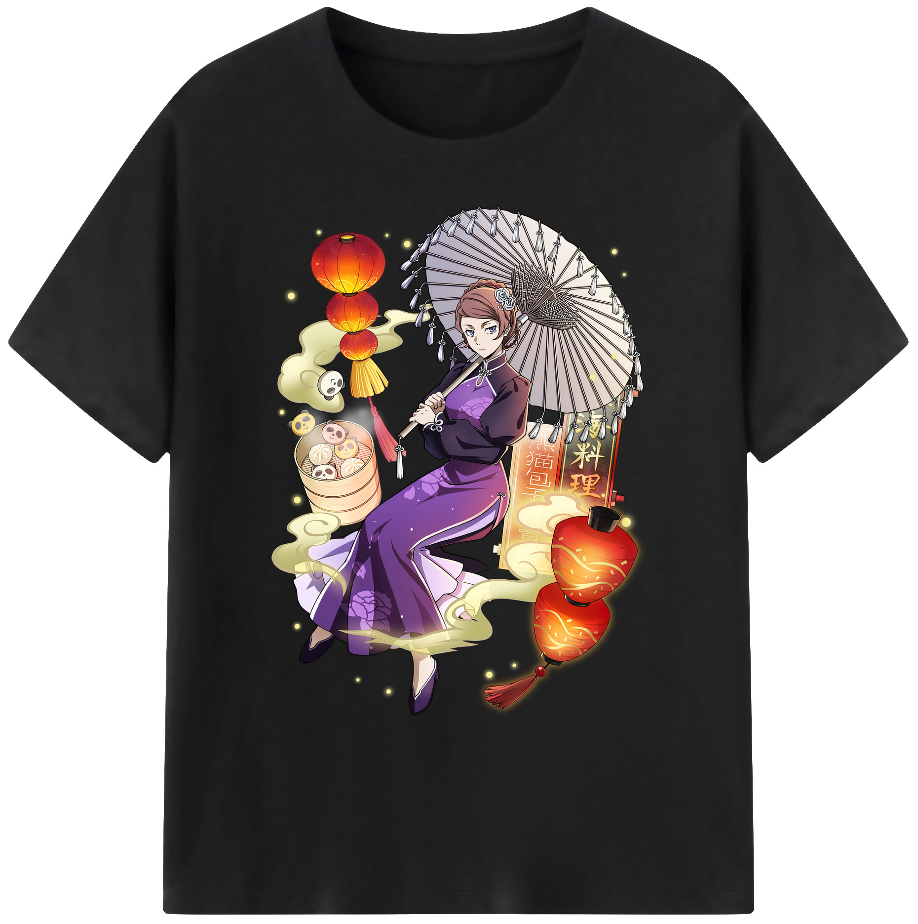 （画像用） 文豪ストレイドッグス Bungo Stray Dogs 綿100％ メンズ半袖Tシャツ｜肌触りやわらか＆通気性