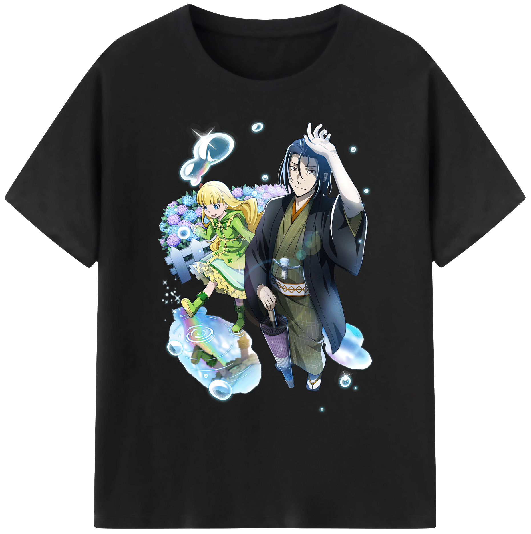 （画像用） 文豪ストレイドッグス Bungo Stray Dogs 綿100％ メンズ半袖Tシャツ｜肌触りやわらか＆通気性