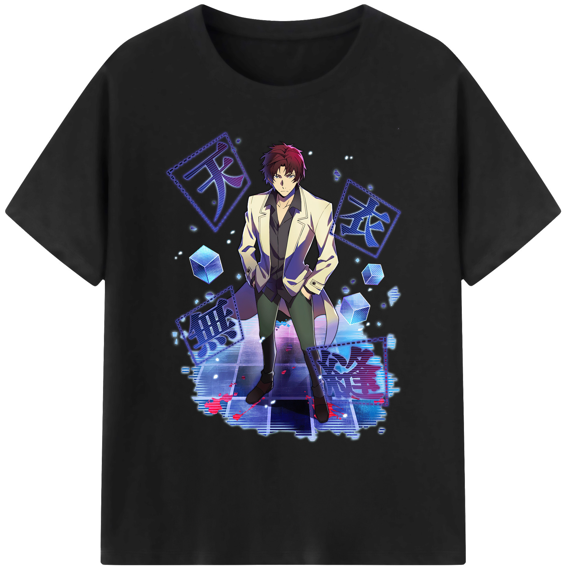 （画像用） 文豪ストレイドッグス Bungo Stray Dogs 綿100％ メンズ半袖Tシャツ｜肌触りやわらか＆通気性