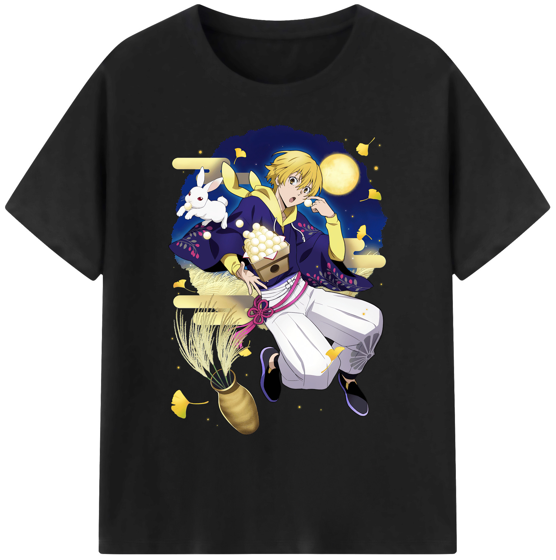 （画像用） 文豪ストレイドッグス Bungo Stray Dogs 綿100％ メンズ半袖Tシャツ｜肌触りやわらか＆通気性