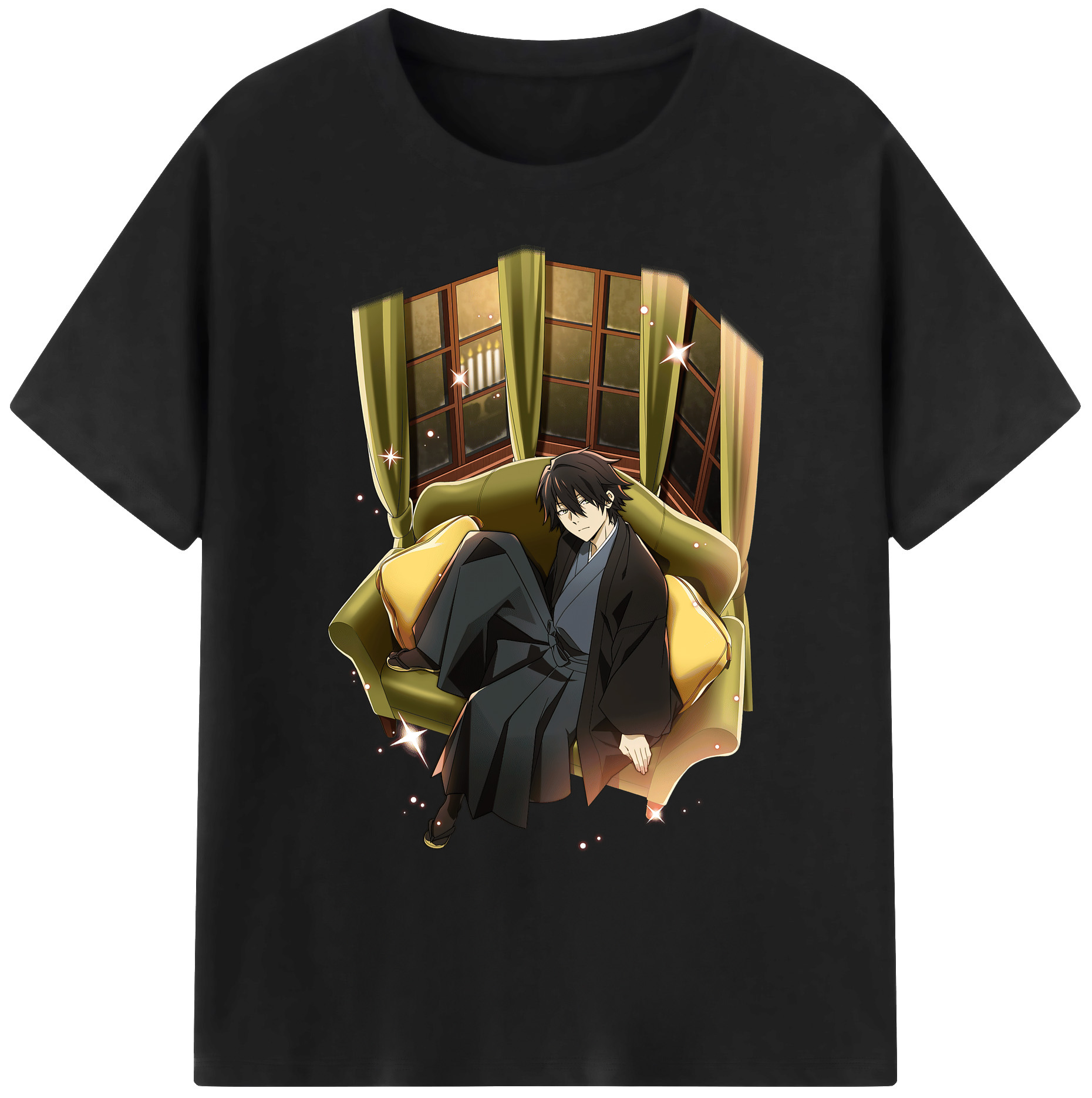 （画像用） 文豪ストレイドッグス Bungo Stray Dogs 綿100％ メンズ半袖Tシャツ｜肌触りやわらか＆通気性