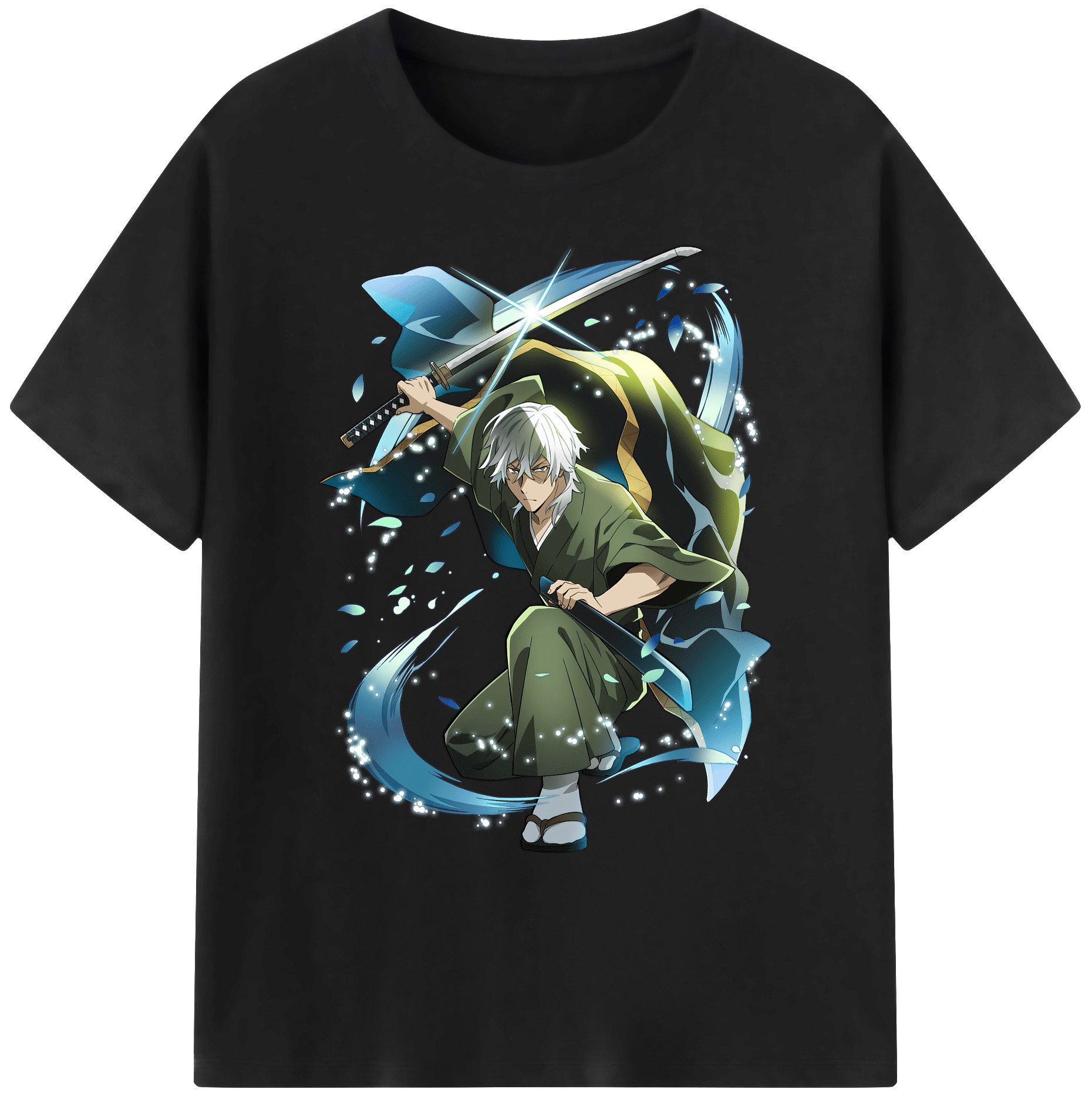 （画像用） 文豪ストレイドッグス Bungo Stray Dogs 綿100％ メンズ半袖Tシャツ｜肌触りやわらか＆通気性