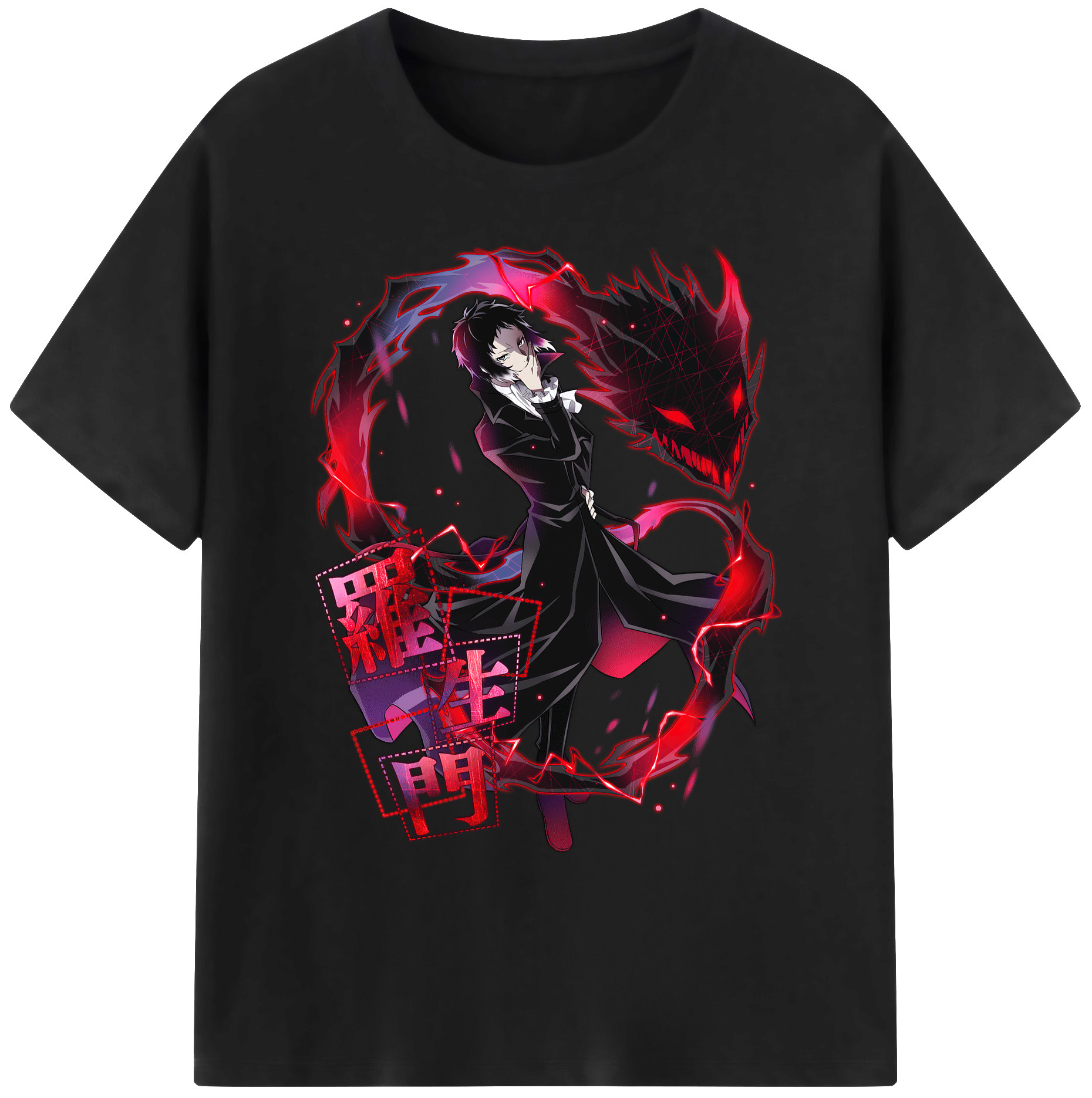 （画像用） 文豪ストレイドッグス Bungo Stray Dogs 綿100％ メンズ半袖Tシャツ｜肌触りやわらか＆通気性