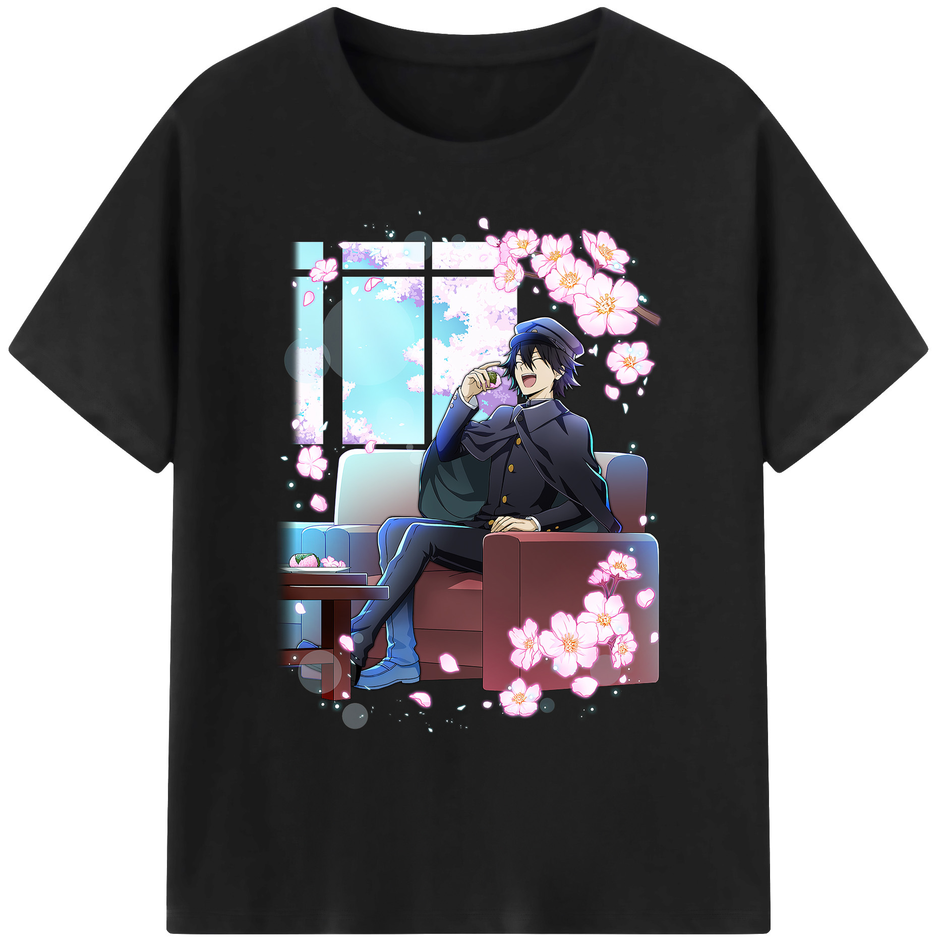 （画像用） 文豪ストレイドッグス Bungo Stray Dogs 綿100％ メンズ半袖Tシャツ｜肌触りやわらか＆通気性