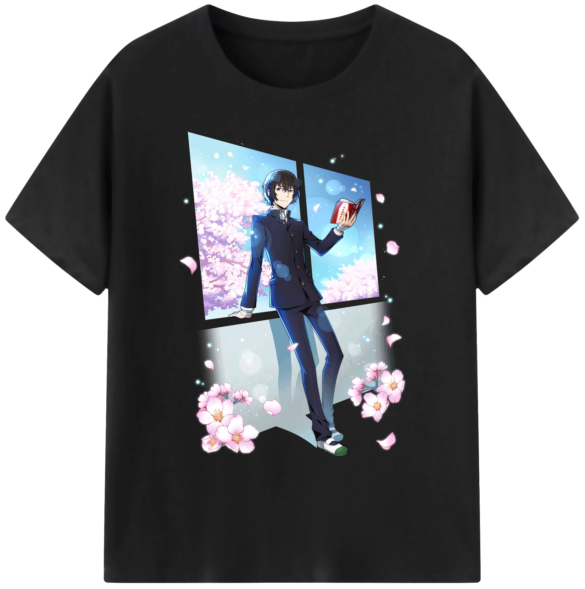 （画像用） 文豪ストレイドッグス Bungo Stray Dogs 綿100％ メンズ半袖Tシャツ｜肌触りやわらか＆通気性