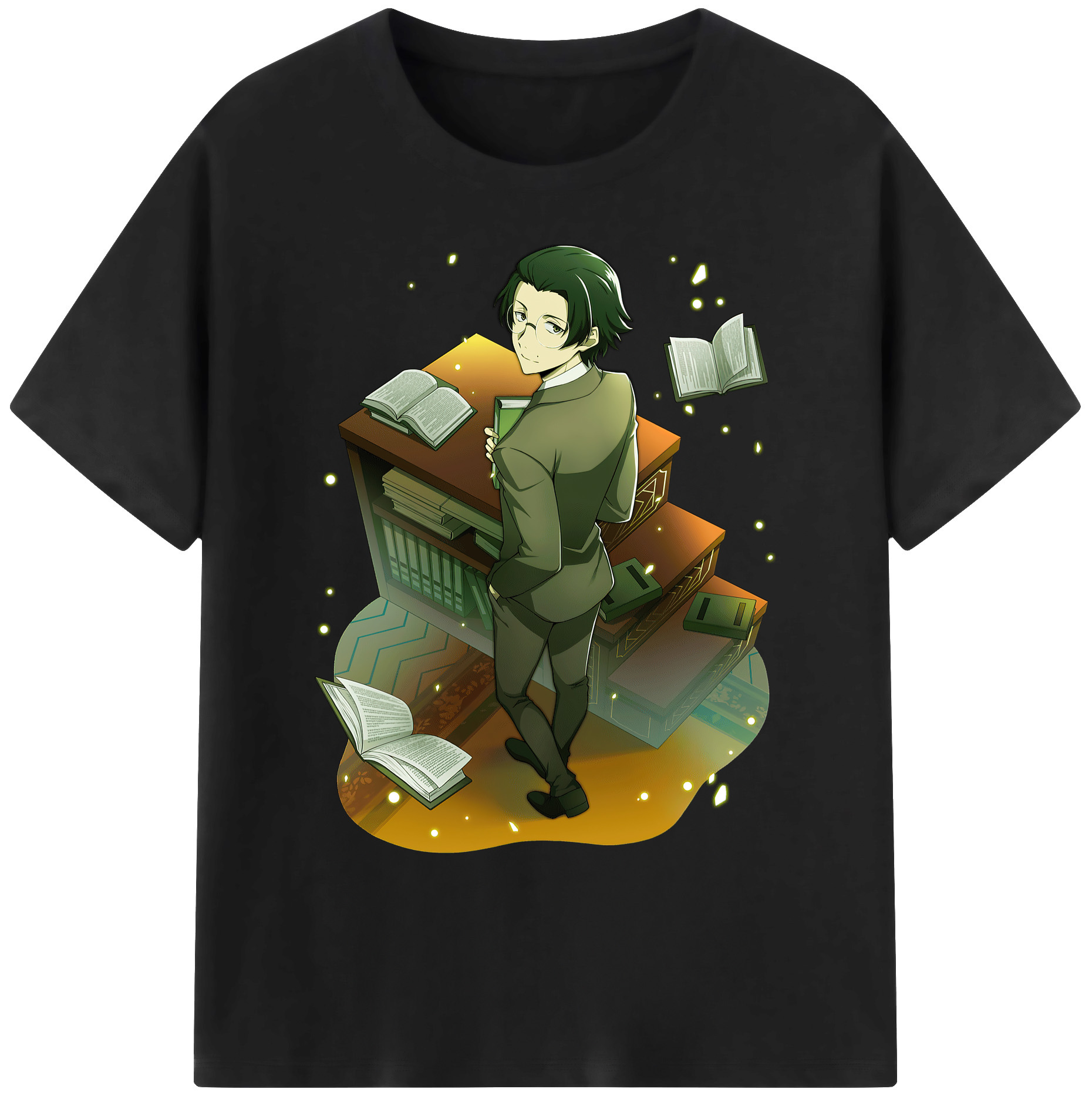 （画像用） 文豪ストレイドッグス Bungo Stray Dogs 綿100％ メンズ半袖Tシャツ｜肌触りやわらか＆通気性