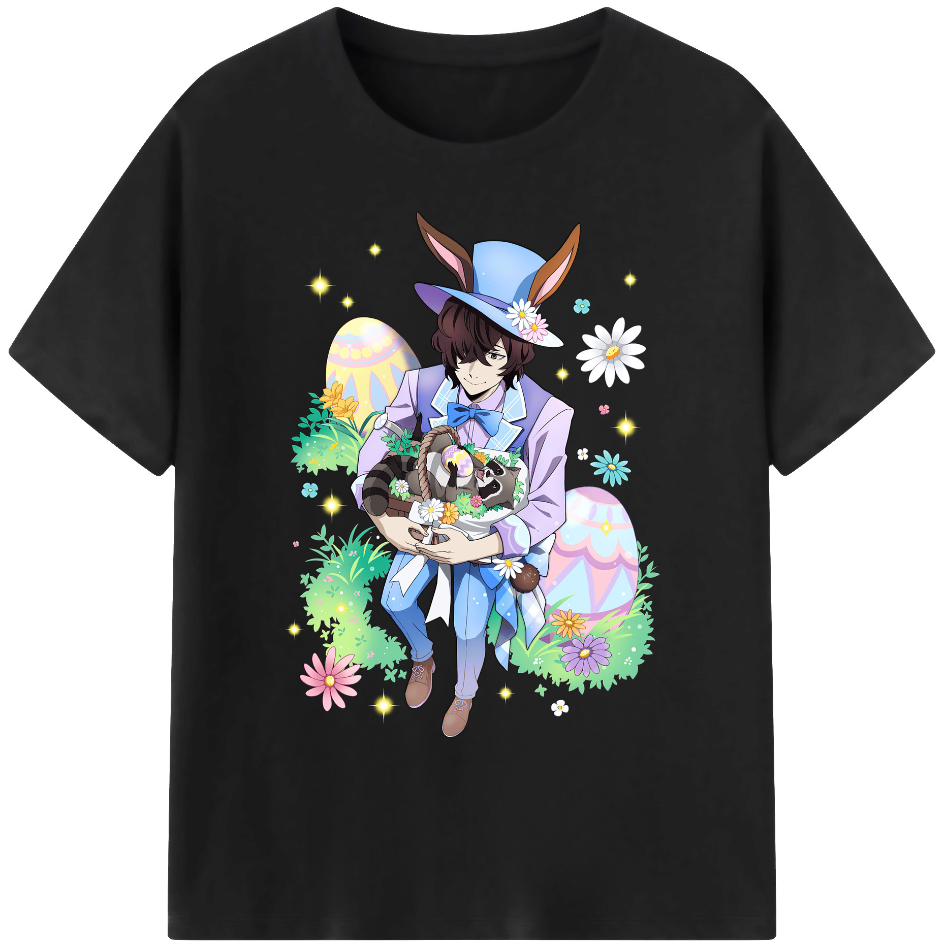 （画像用） 文豪ストレイドッグス Bungo Stray Dogs 綿100％ メンズ半袖Tシャツ｜肌触りやわらか＆通気性