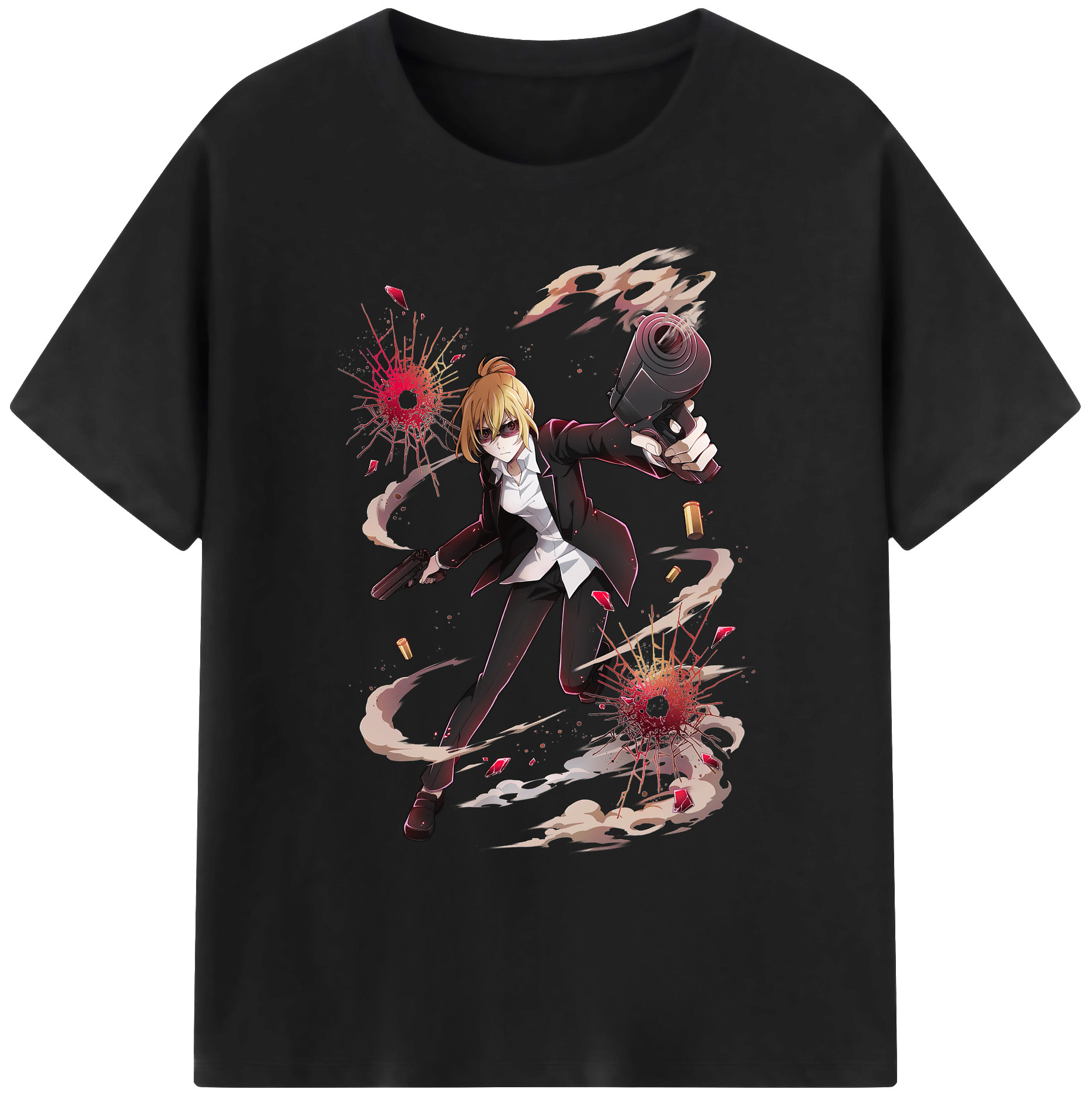 （画像用） 文豪ストレイドッグス Bungo Stray Dogs 綿100％ メンズ半袖Tシャツ｜肌触りやわらか＆通気性