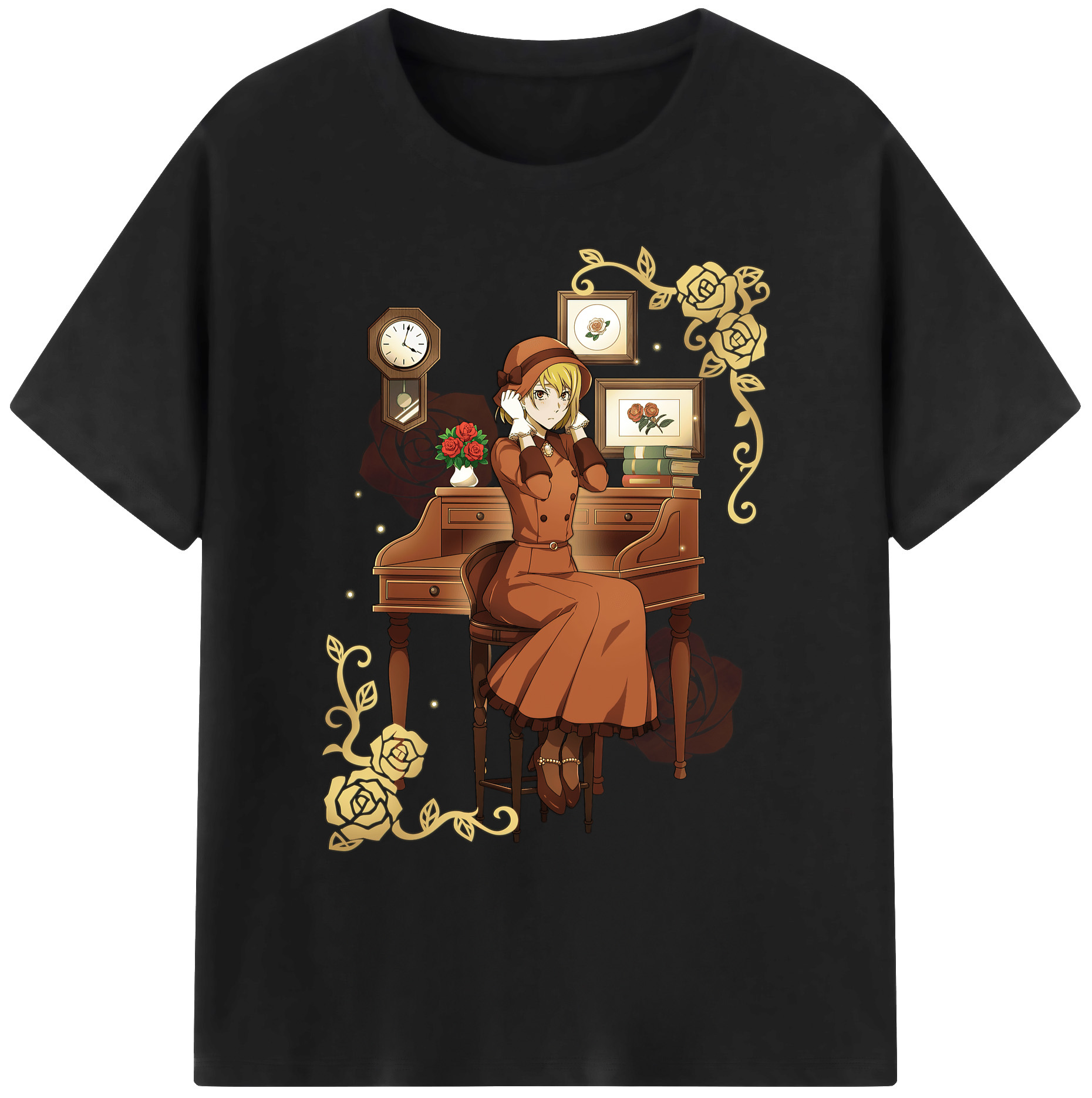 （画像用） 文豪ストレイドッグス Bungo Stray Dogs 綿100％ メンズ半袖Tシャツ｜肌触りやわらか＆通気性
