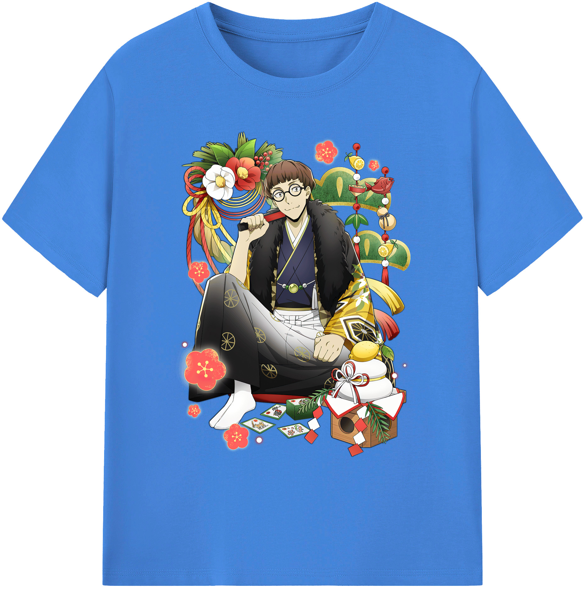 （画像用） 文豪ストレイドッグス Bungo Stray Dogs 綿100％ メンズ半袖Tシャツ｜肌触りやわらか＆通気性