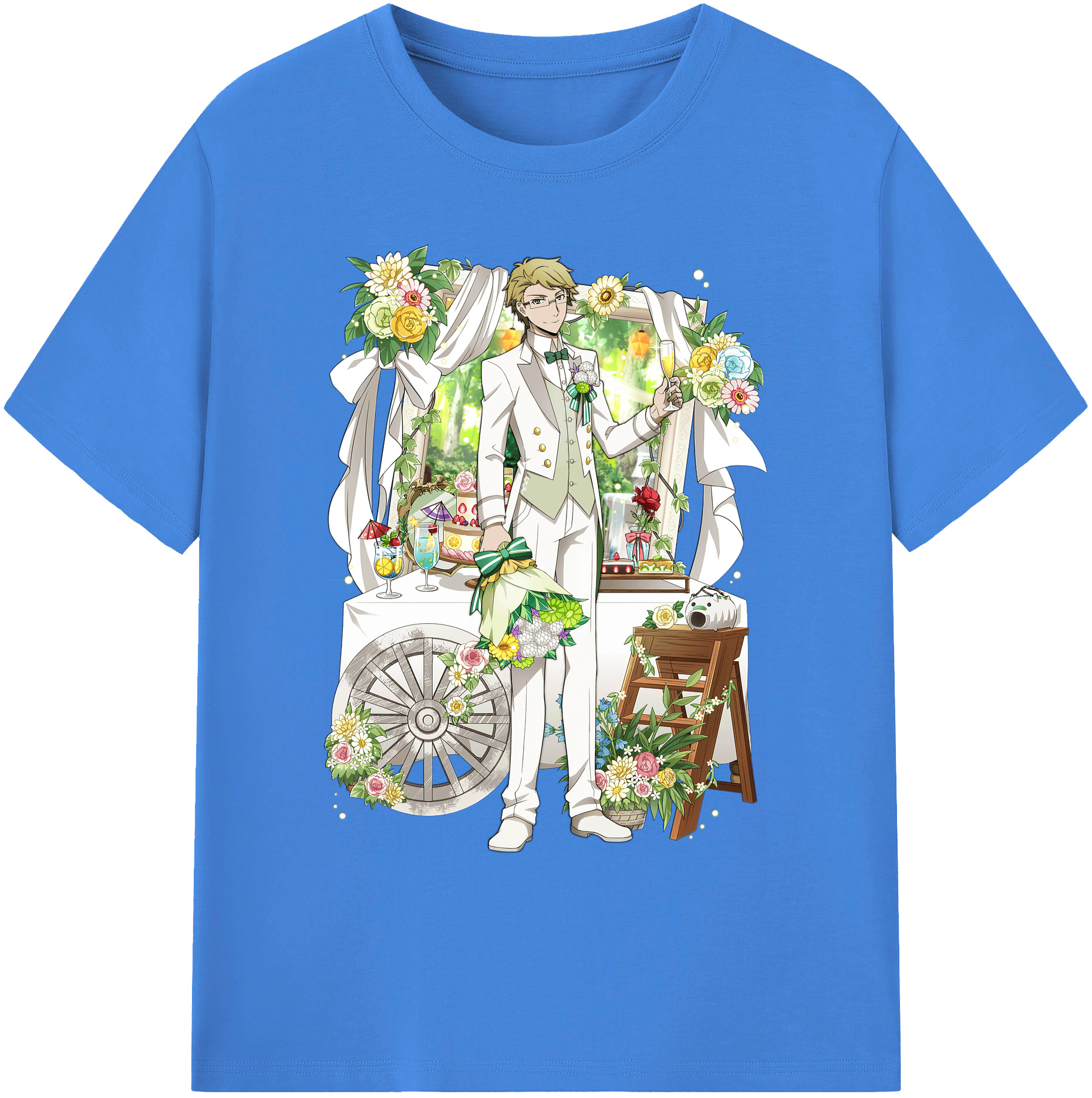 （画像用） 文豪ストレイドッグス Bungo Stray Dogs 綿100％ メンズ半袖Tシャツ｜肌触りやわらか＆通気性