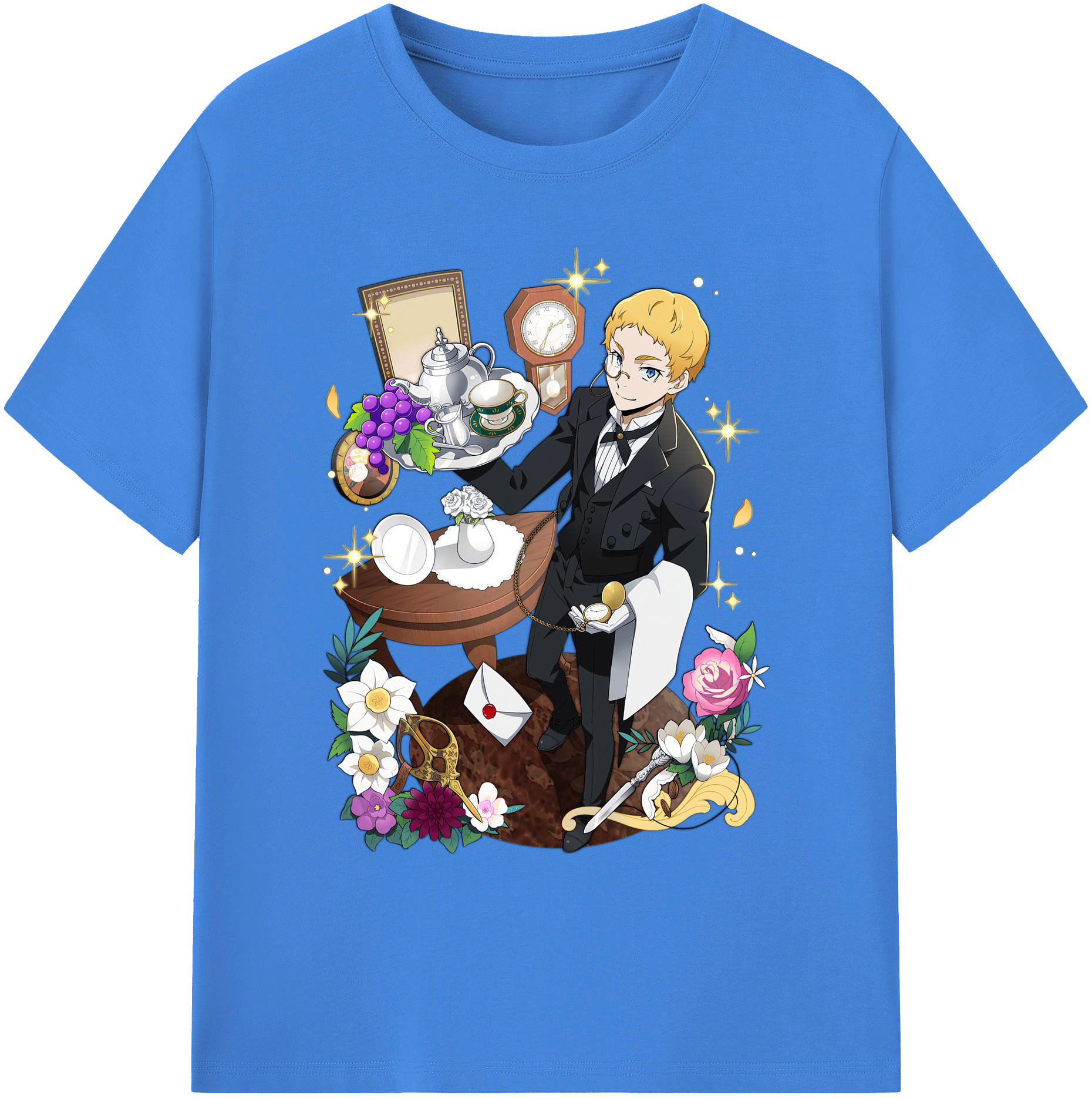 （画像用） 文豪ストレイドッグス Bungo Stray Dogs 綿100％ メンズ半袖Tシャツ｜肌触りやわらか＆通気性