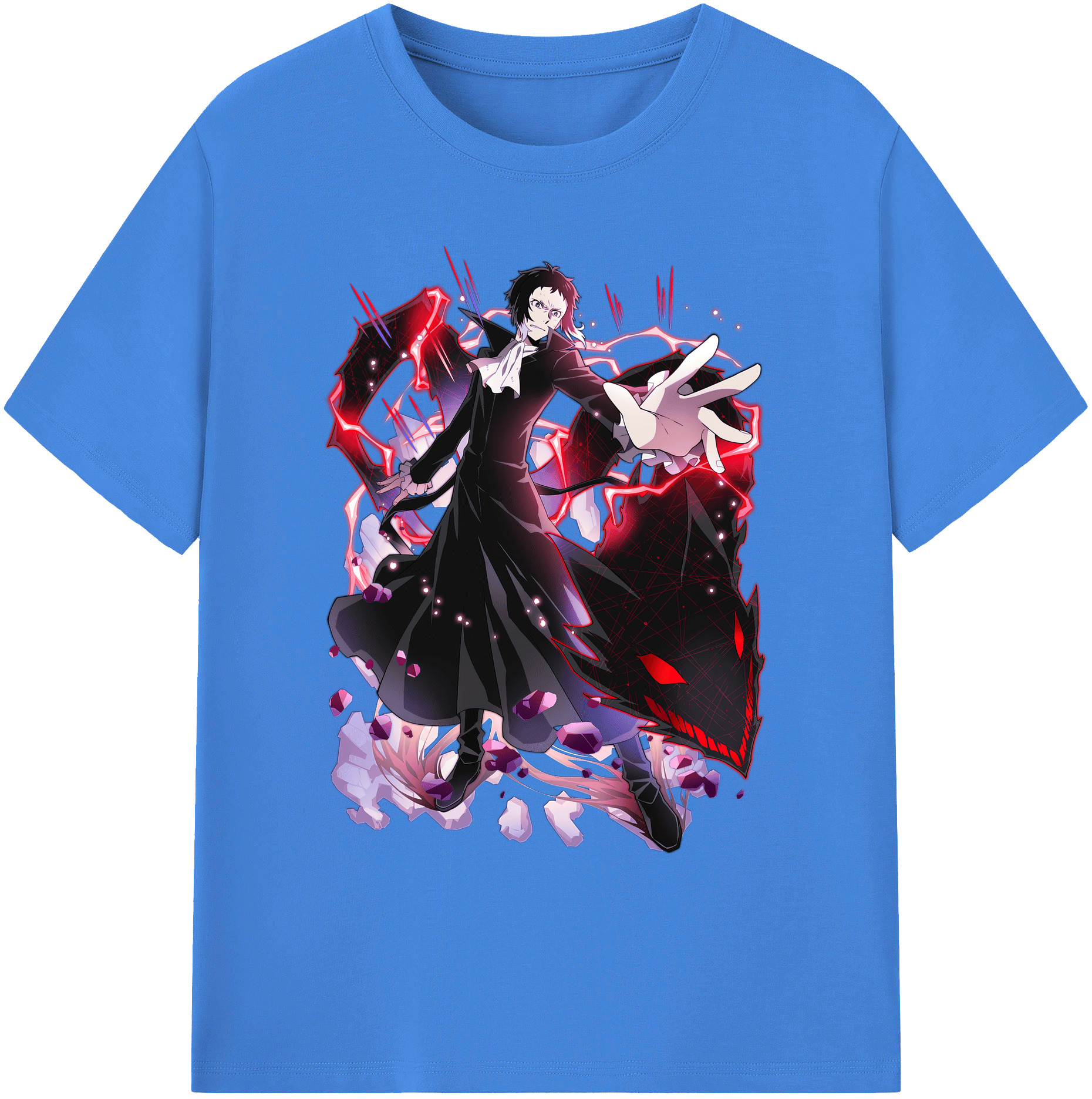 （画像用） 文豪ストレイドッグス Bungo Stray Dogs 綿100％ メンズ半袖Tシャツ｜肌触りやわらか＆通気性