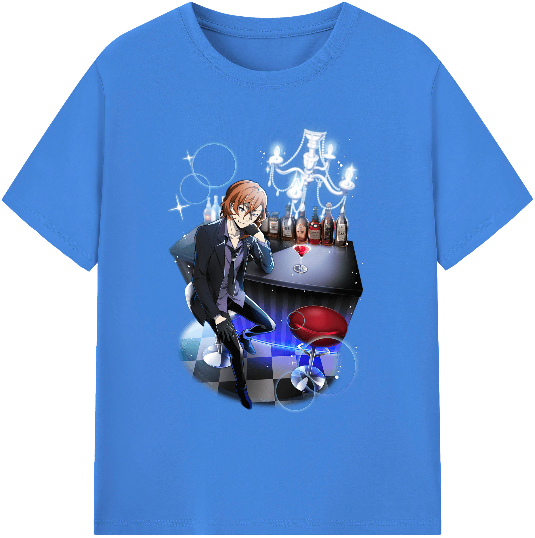 （画像用） 文豪ストレイドッグス Bungo Stray Dogs 綿100％ メンズ半袖Tシャツ｜肌触りやわらか＆通気性